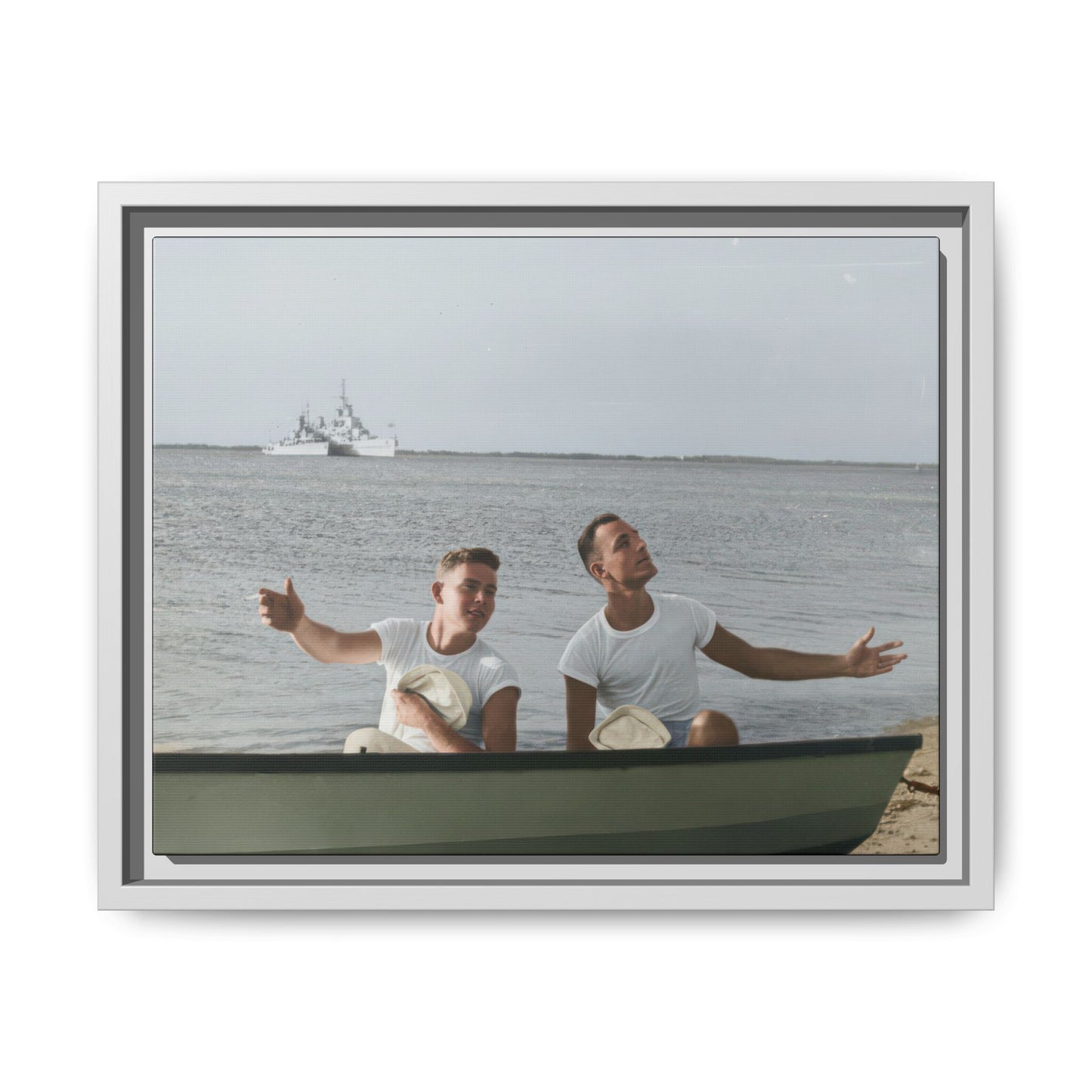 paire 099 | Framed Vintage Photo - Matte Canvas