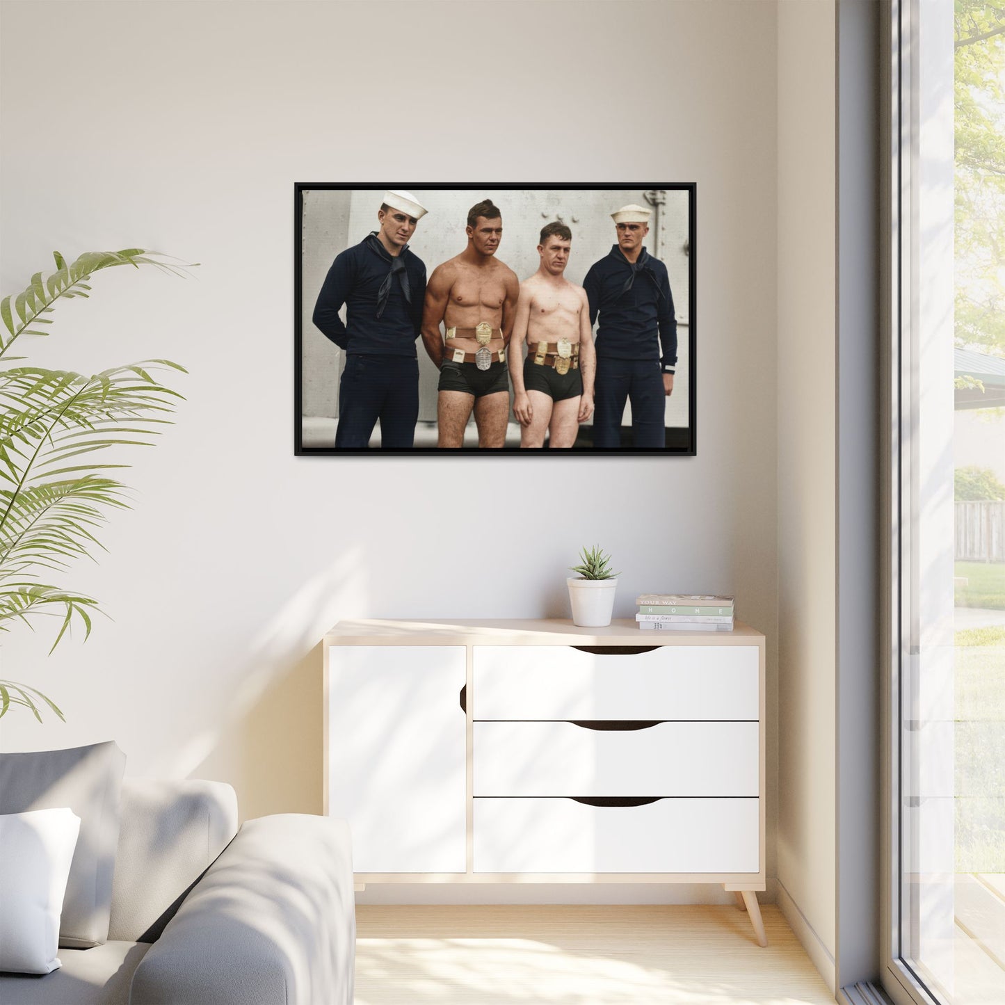 athlétisme 049 | Framed Vintage Photo - Matte Canvas