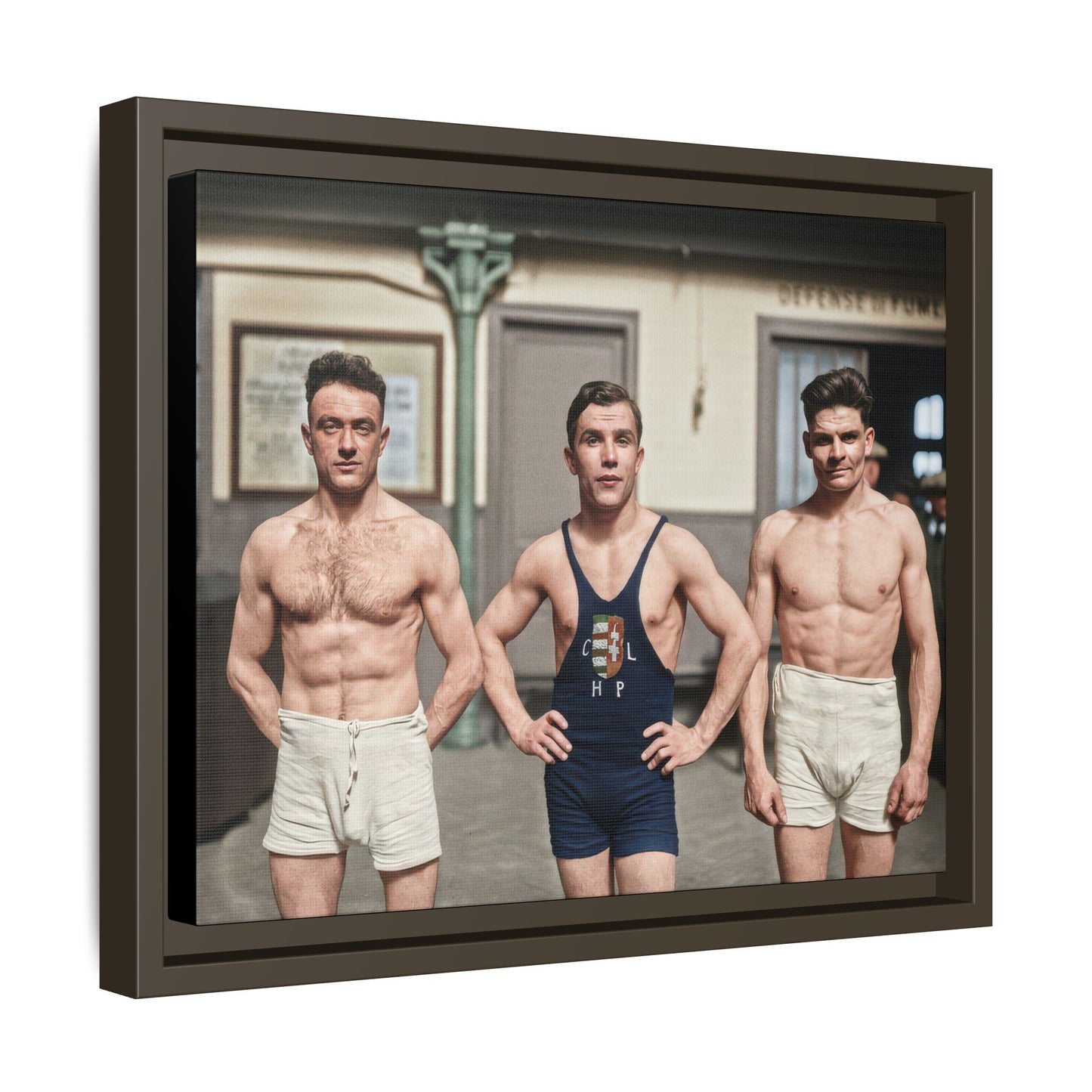 athlétisme 043 | Framed Vintage Photo - Matte Canvas