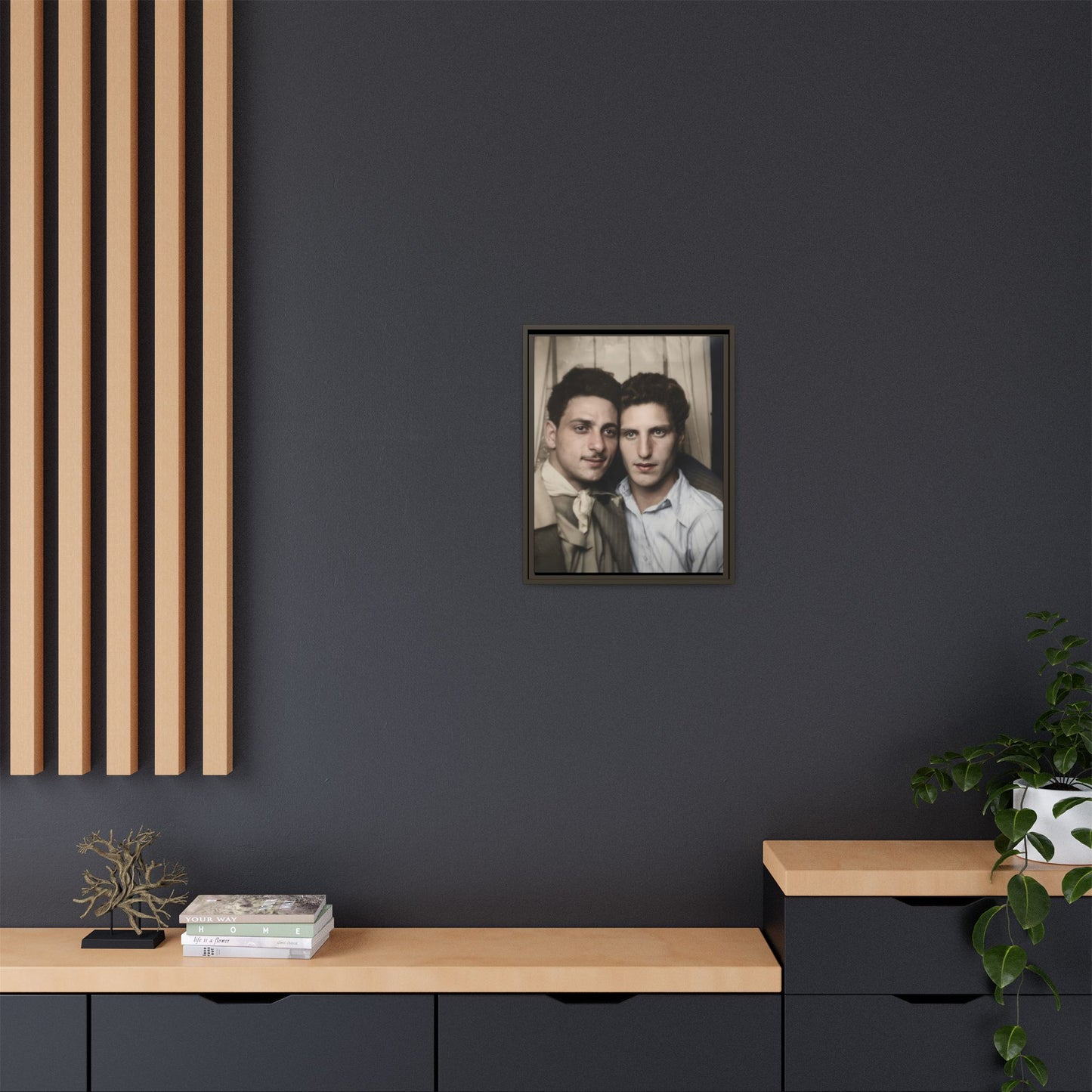 paire 029 | Framed Vintage Photo - Matte Canvas