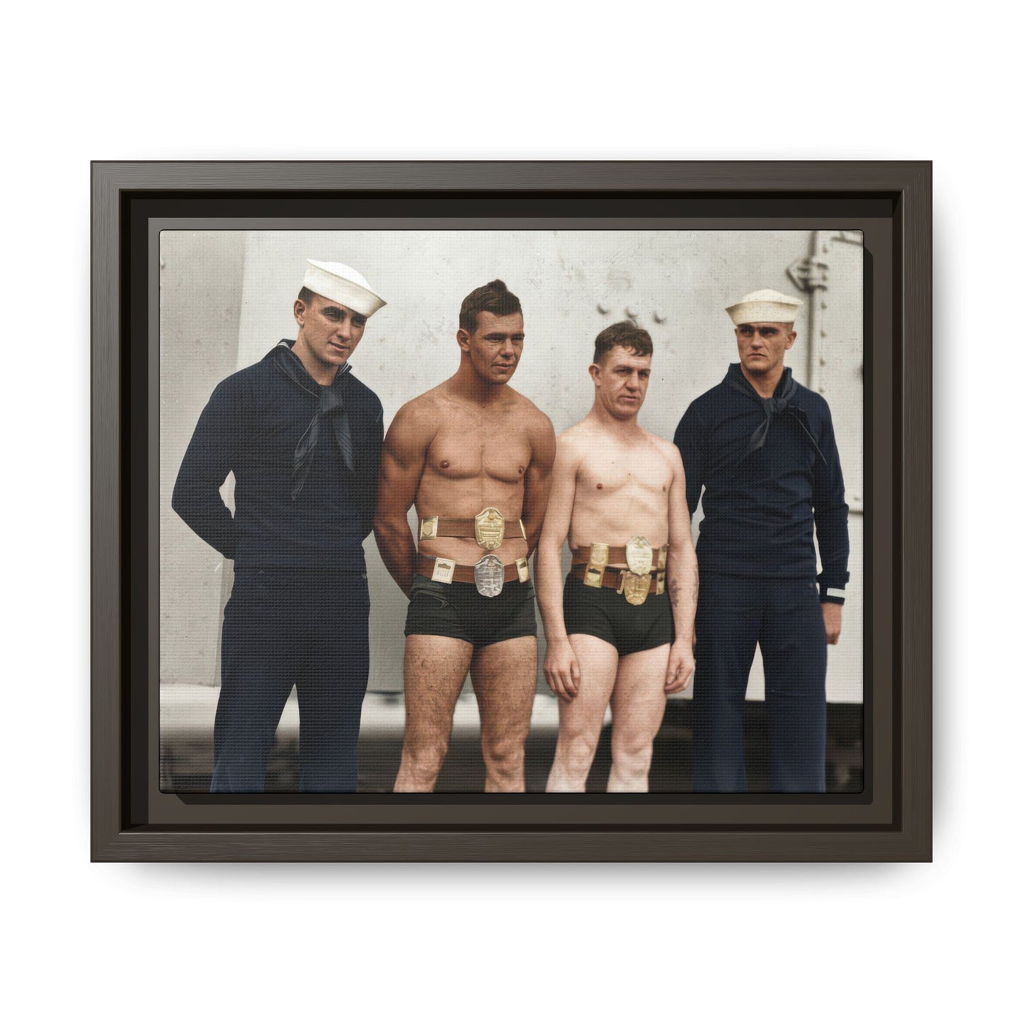athlétisme 049 | Framed Vintage Photo - Matte Canvas