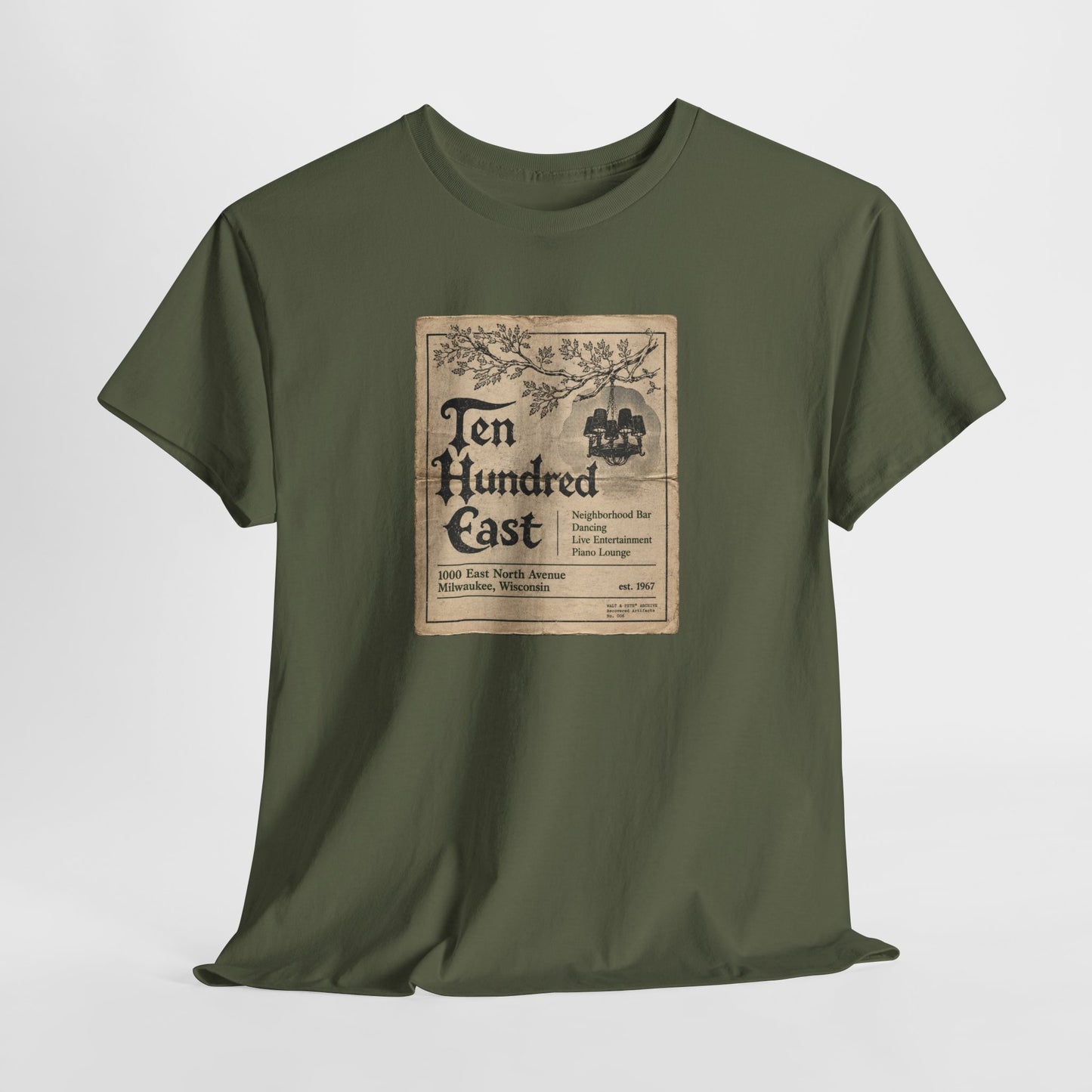 Ten Hundred East | Milwaukee Historic LGBTQ Bar T-Shirt – Recovered GPU News Advertisement