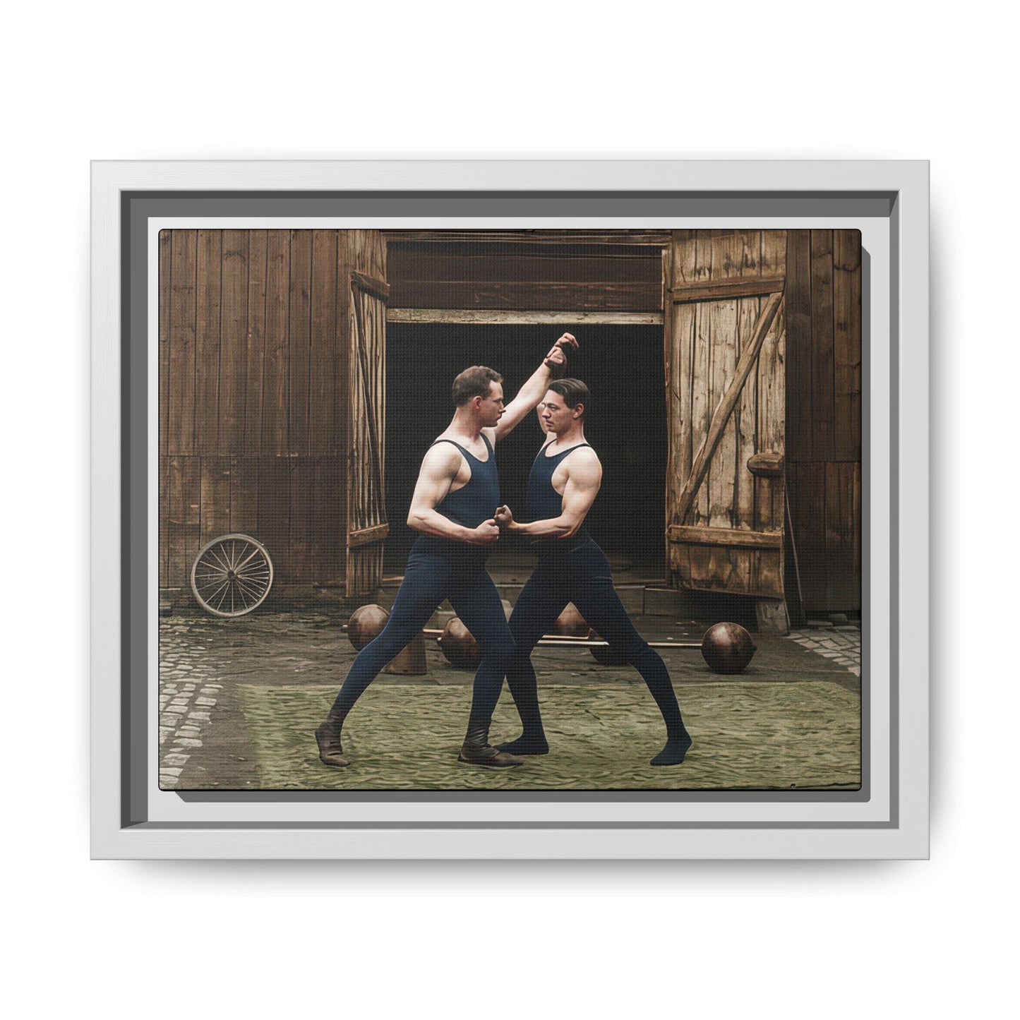 athlétisme 036 | Framed Vintage Photo - Matte Canvas