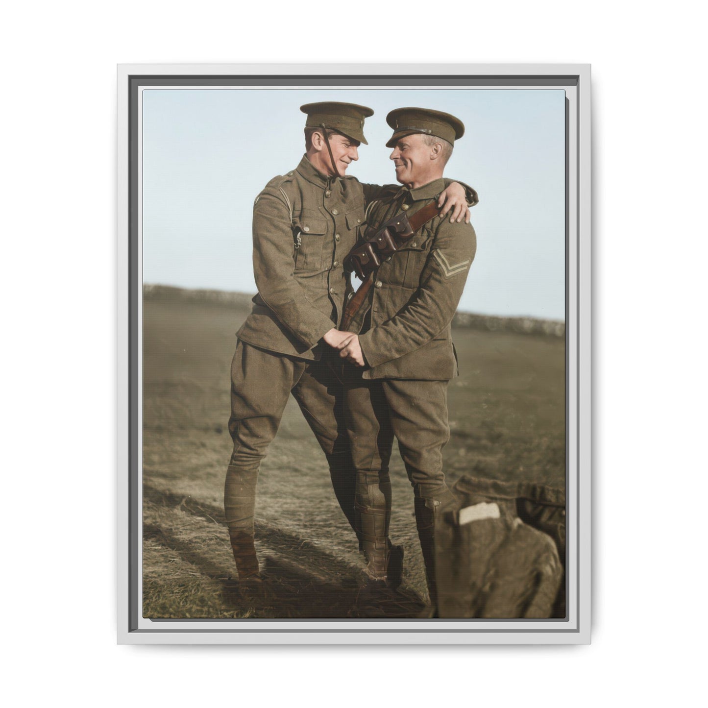 paire 021 | Framed Vintage Photo - Matte Canvas