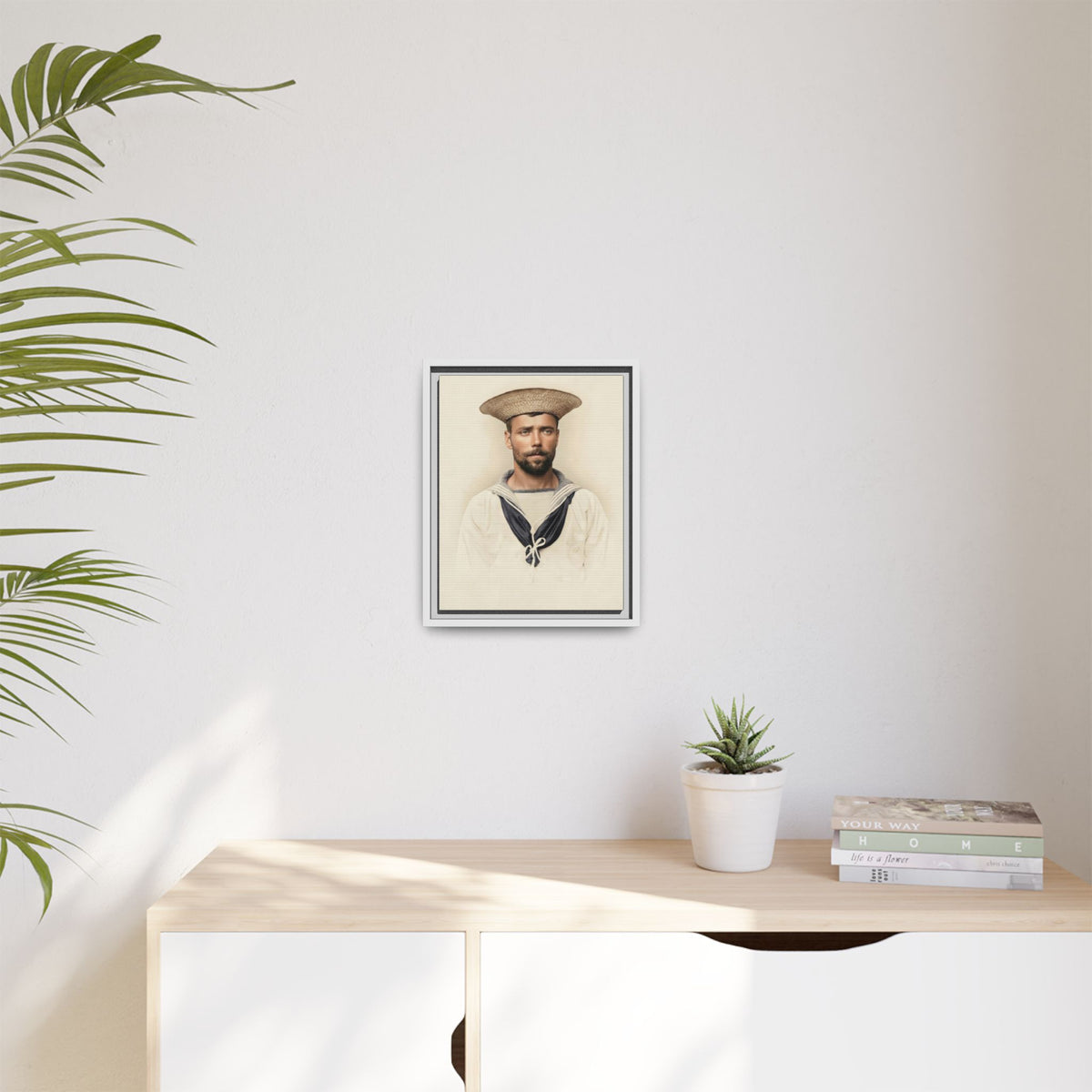 celibataire 020 | Framed Vintage Photo - Matte Canvas