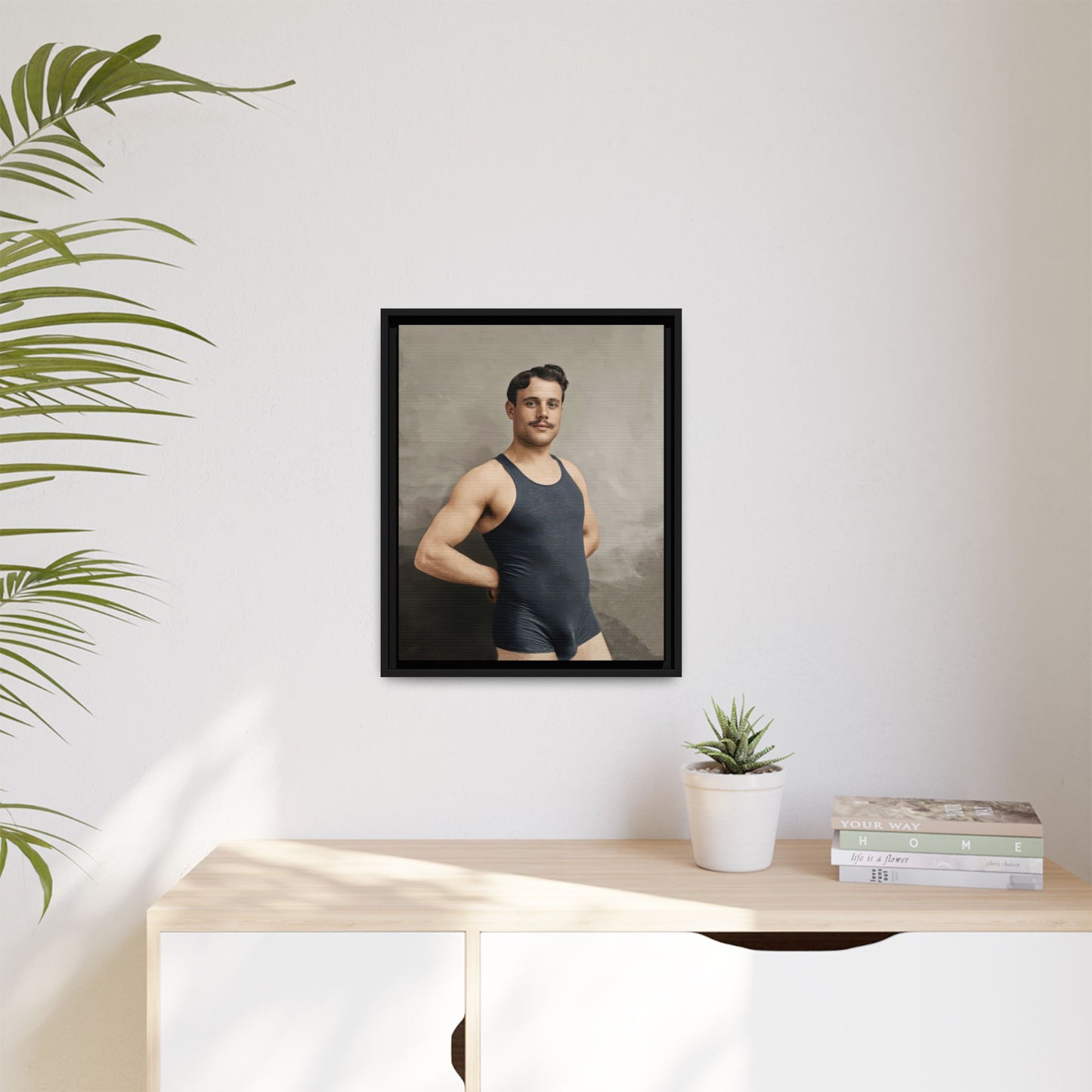 athlétisme 011 | Framed Vintage Photo - Matte Canvas