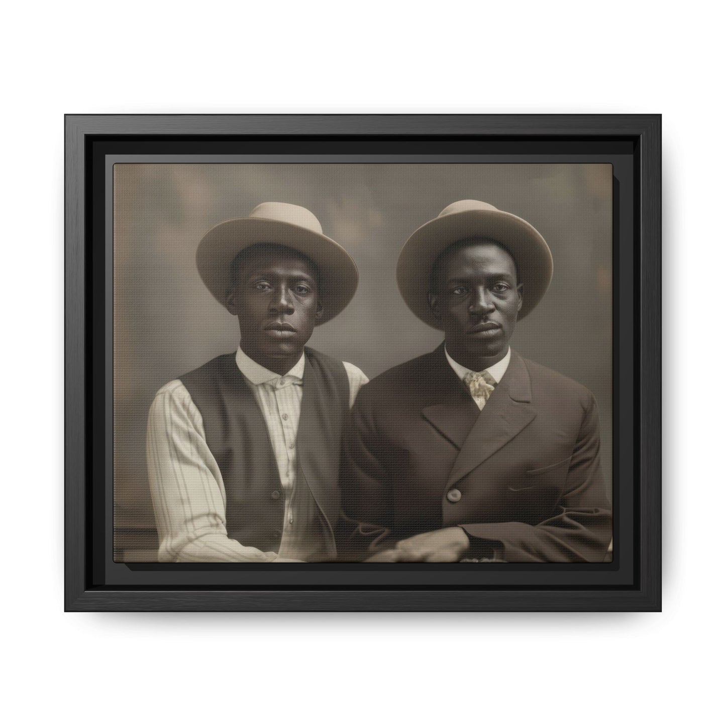 paire 103 | Framed Vintage Photo - Matte Canvas