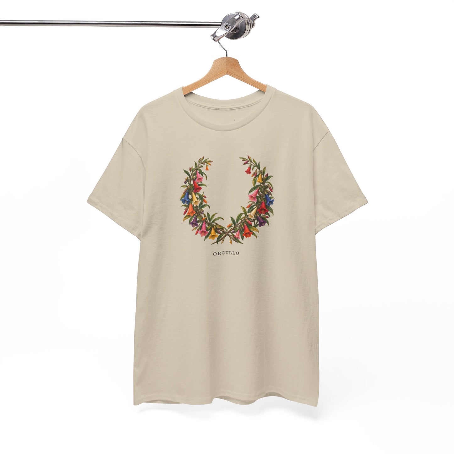 Orgullo Cantuta Pride T-Shirt | Peruvian Botanical LGBTQ+ Tee