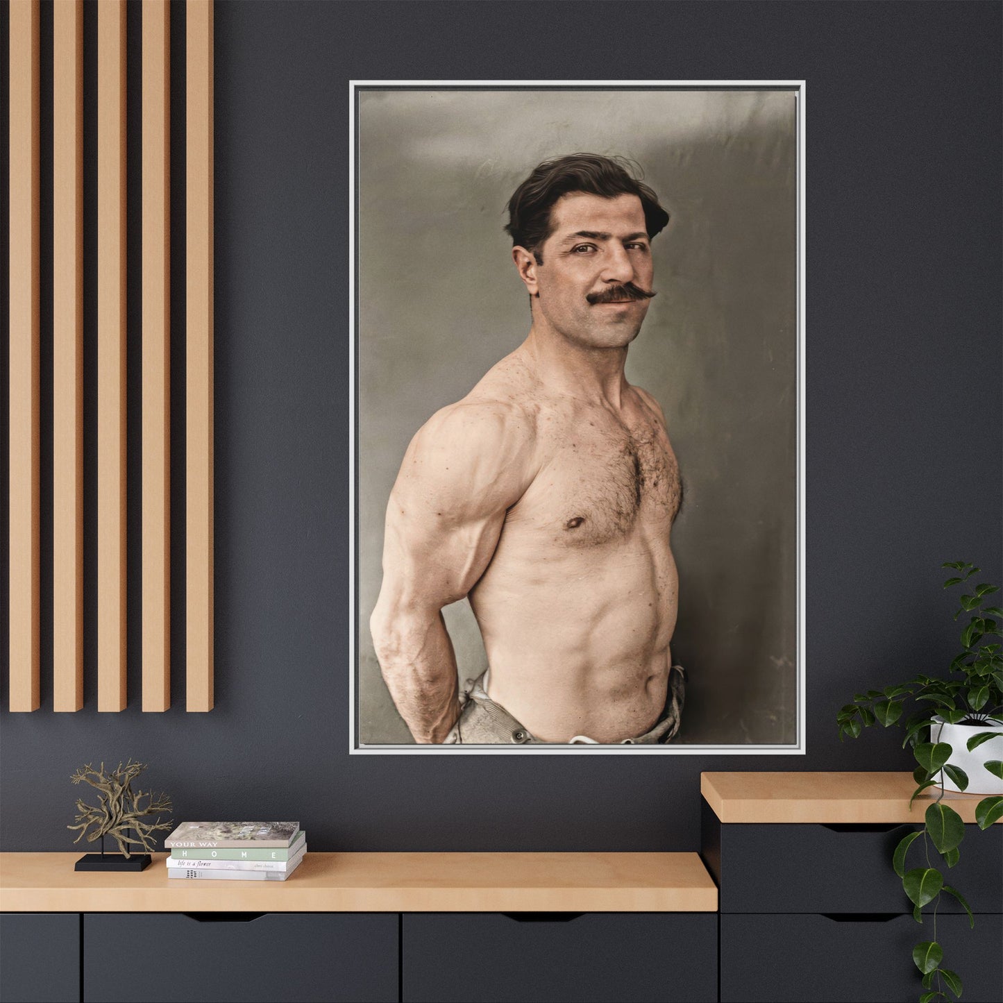 athlétisme 024 | Framed Vintage Photo - Matte Canvas