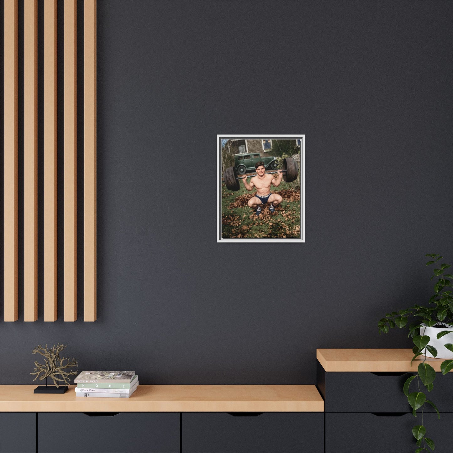 athlétisme 051 | Framed Vintage Photo - Matte Canvas
