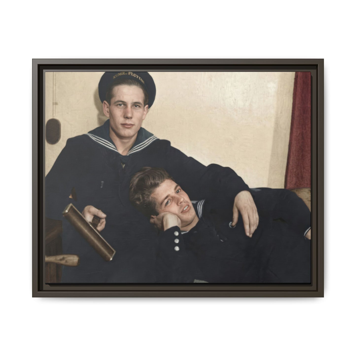 paire 010 | Framed Vintage Photo - Matte Canvas