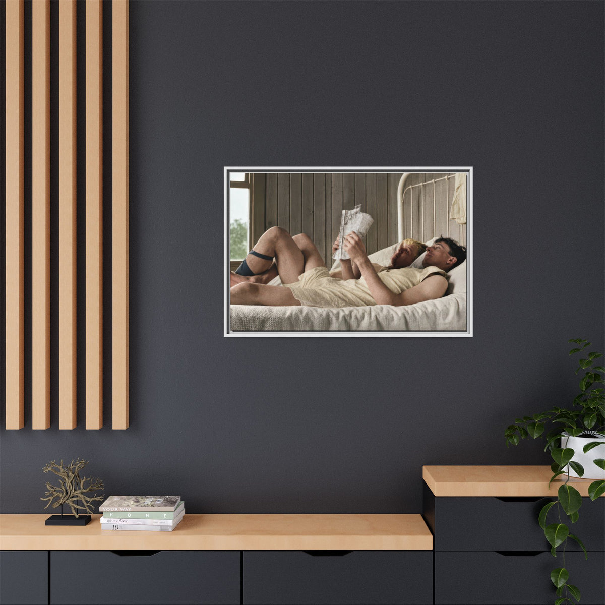 paire 160 | Framed Vintage Photo - Matte Canvas