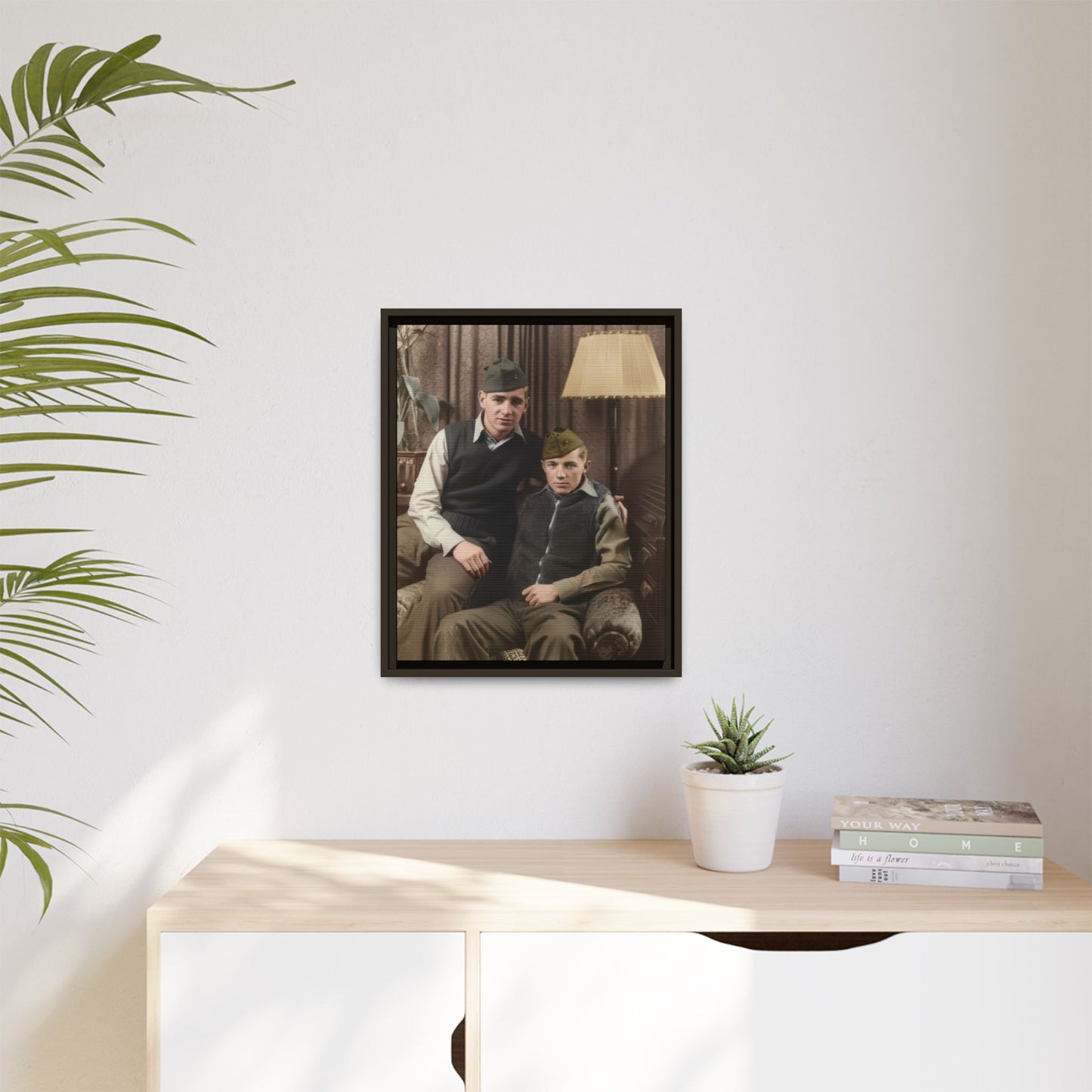 paire 071 | Framed Vintage Photo - Matte Canvas