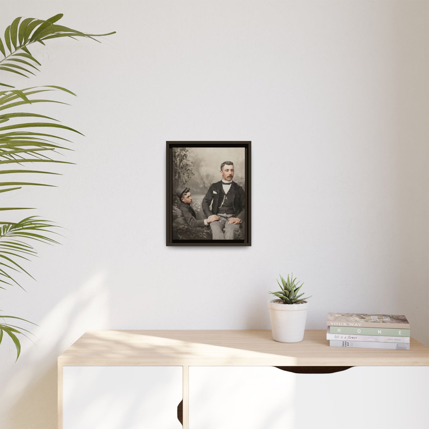 paire 100 | Framed Vintage Photo - Matte Canvas