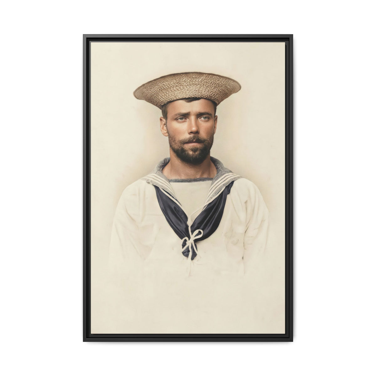 celibataire 020 | Framed Vintage Photo - Matte Canvas
