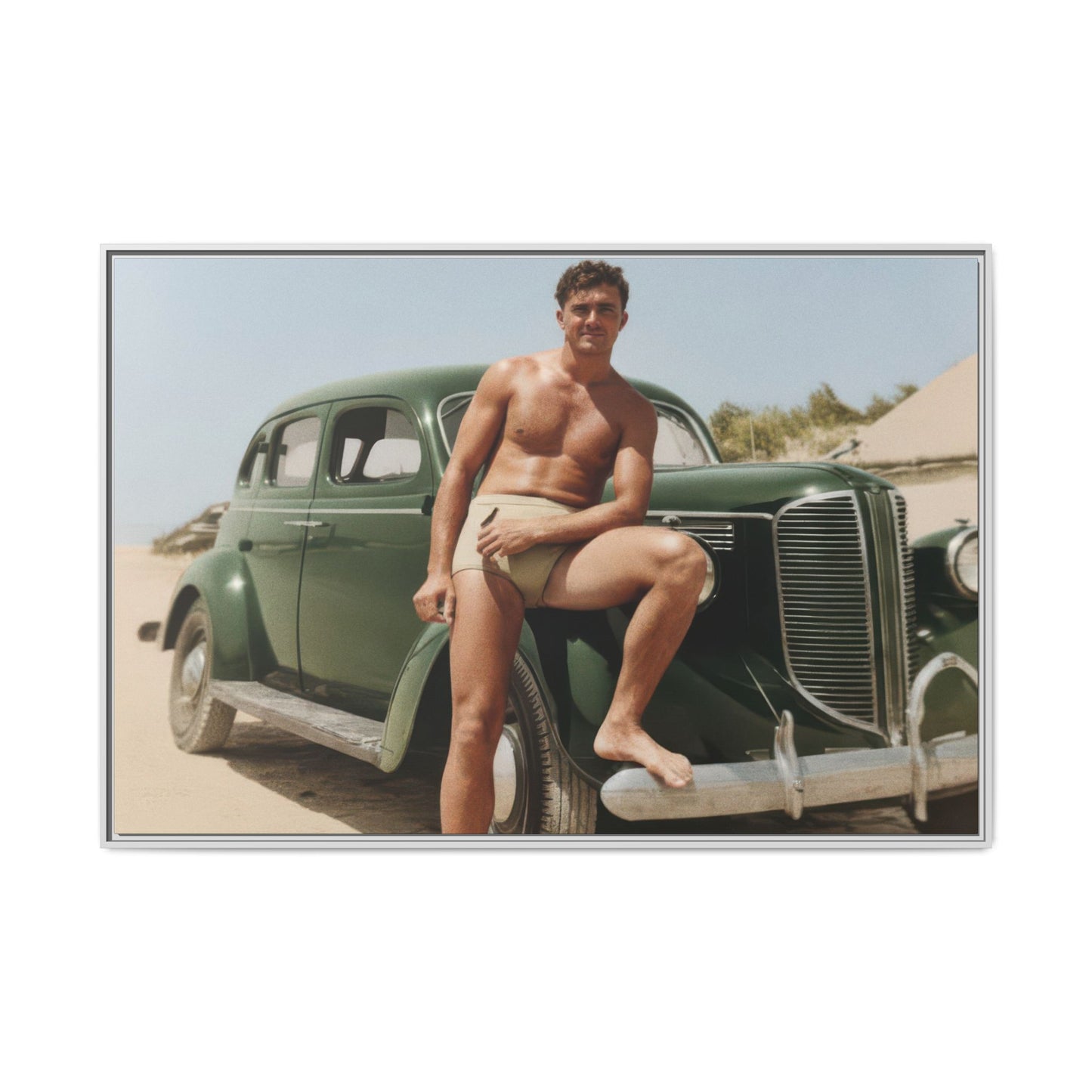 nager 022 | Framed Vintage Photo - Matte Canvas