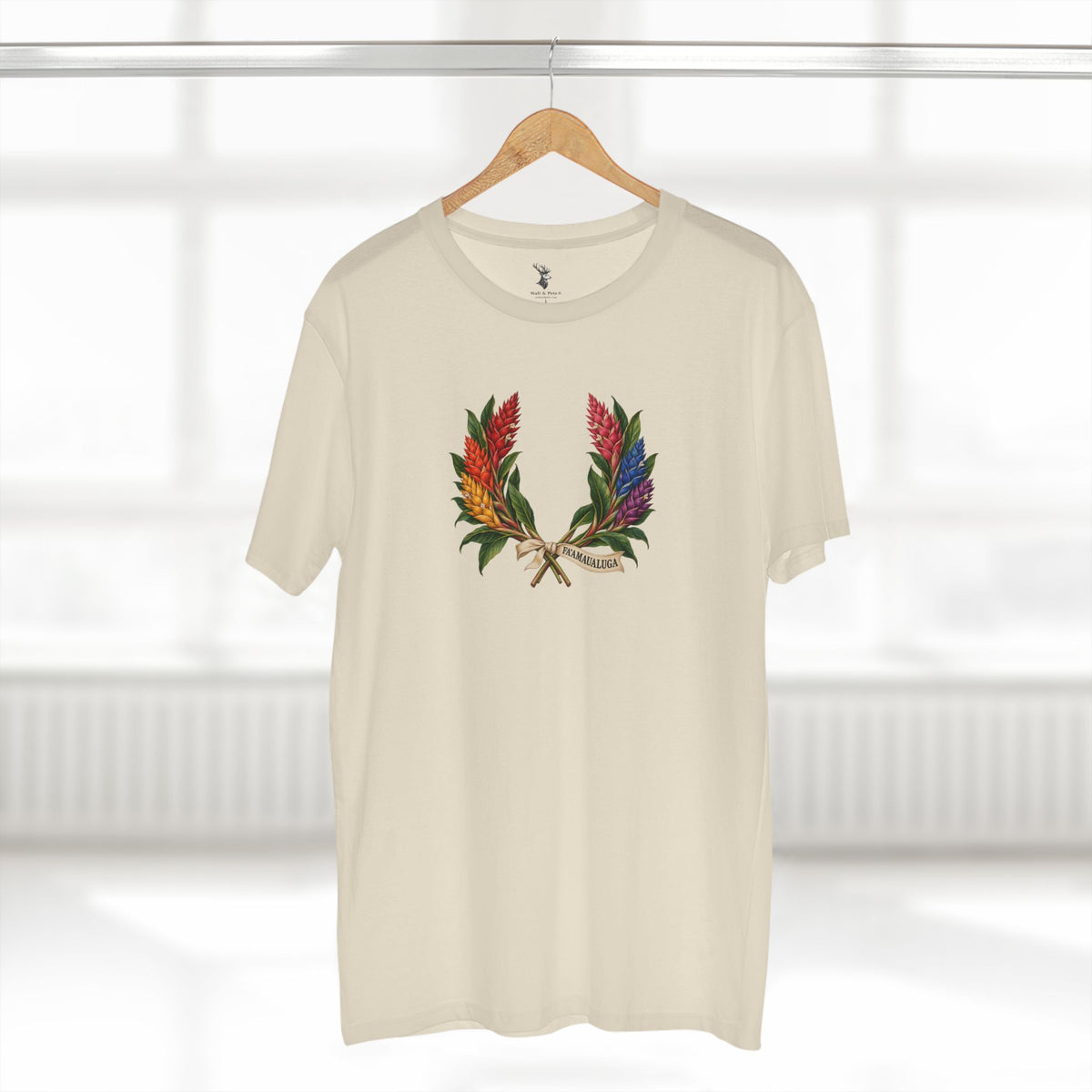 Samoan Teuila Pride T-Shirt | FAʻAMAUALUGA Laurel Wreath Tee