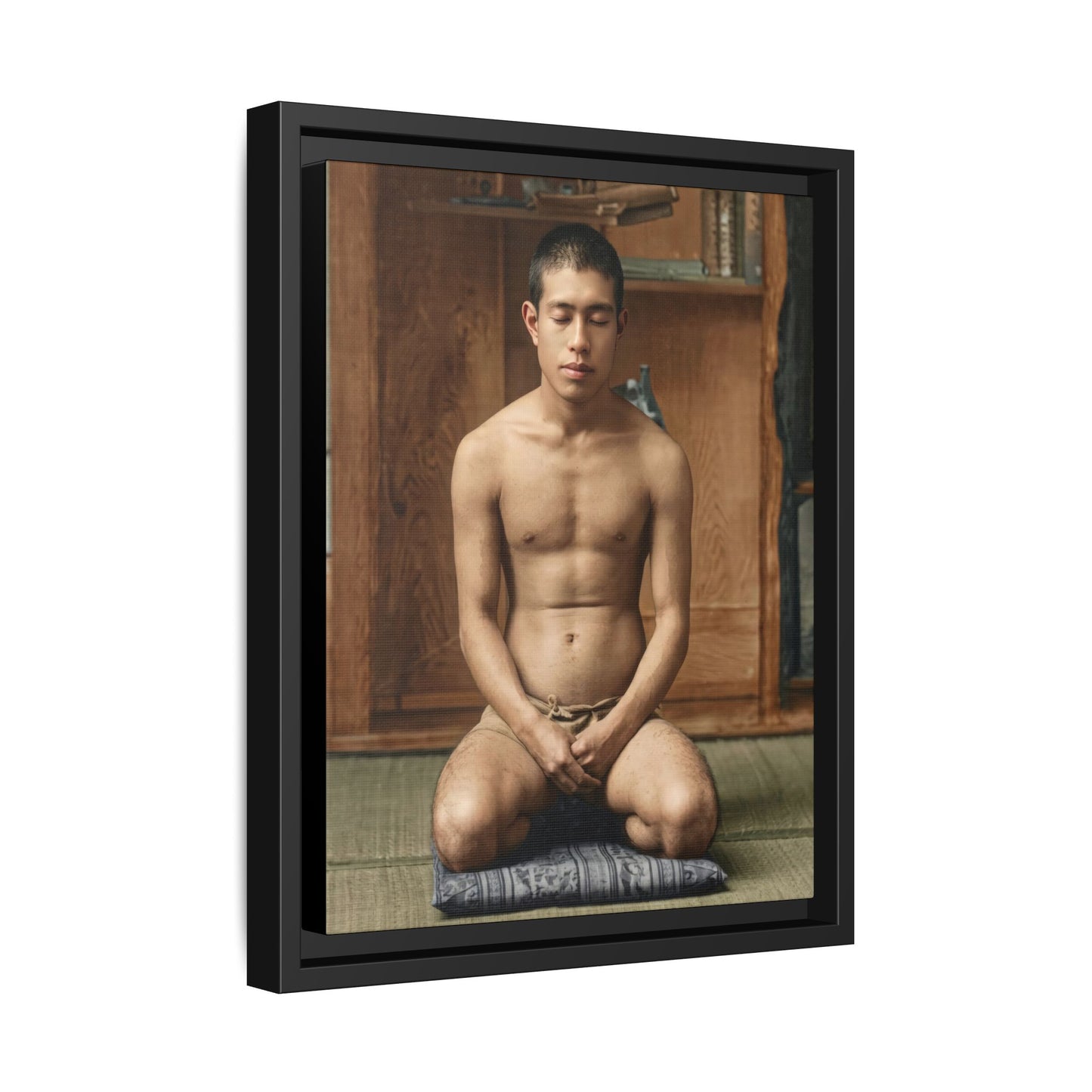 celibataire 025 | Framed Vintage Photo - Matte Canvas