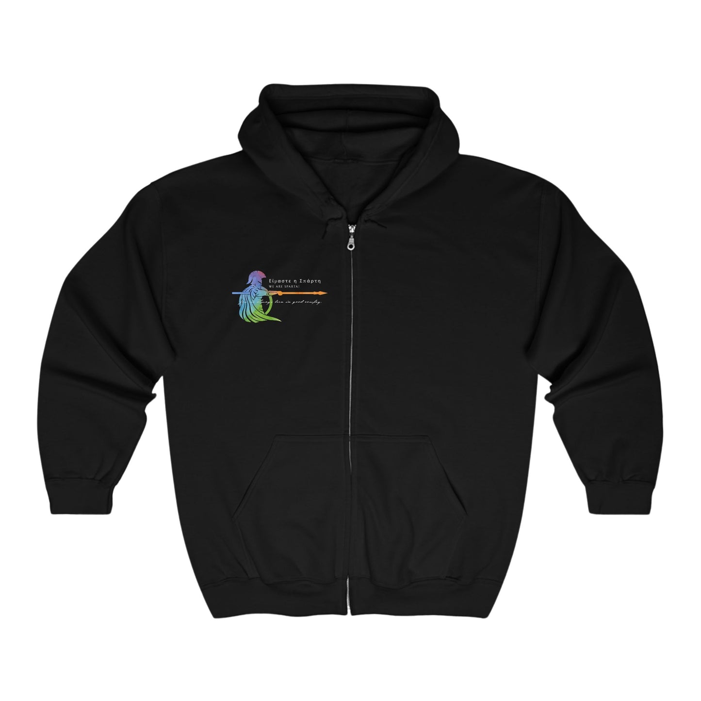 We are Sparta! | Pride Hoodie Full Zip Walt & Pete Gay LGBTQ Queer History Spartan Sparta Gift