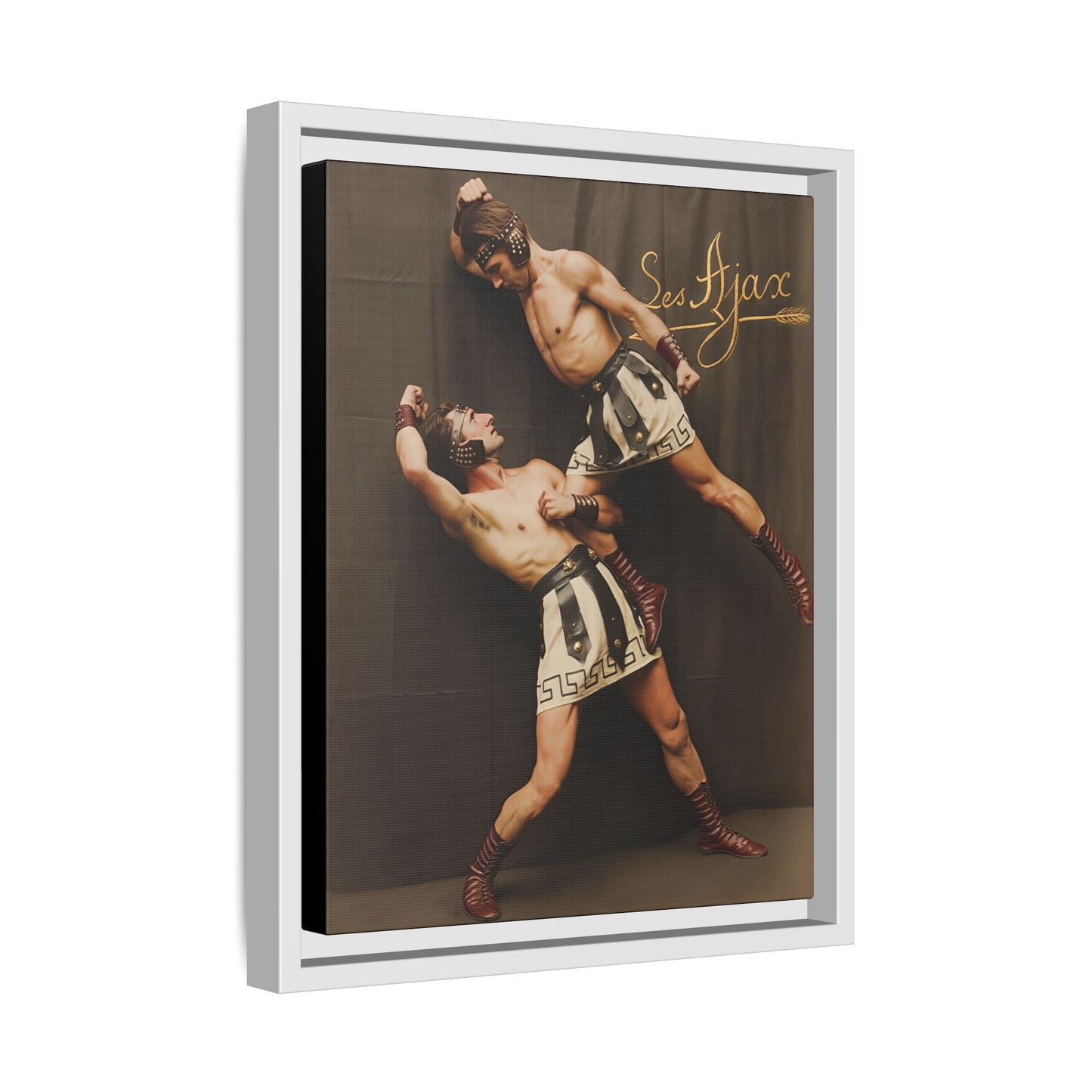 athlétisme 015 | Framed Vintage Photo - Matte Canvas