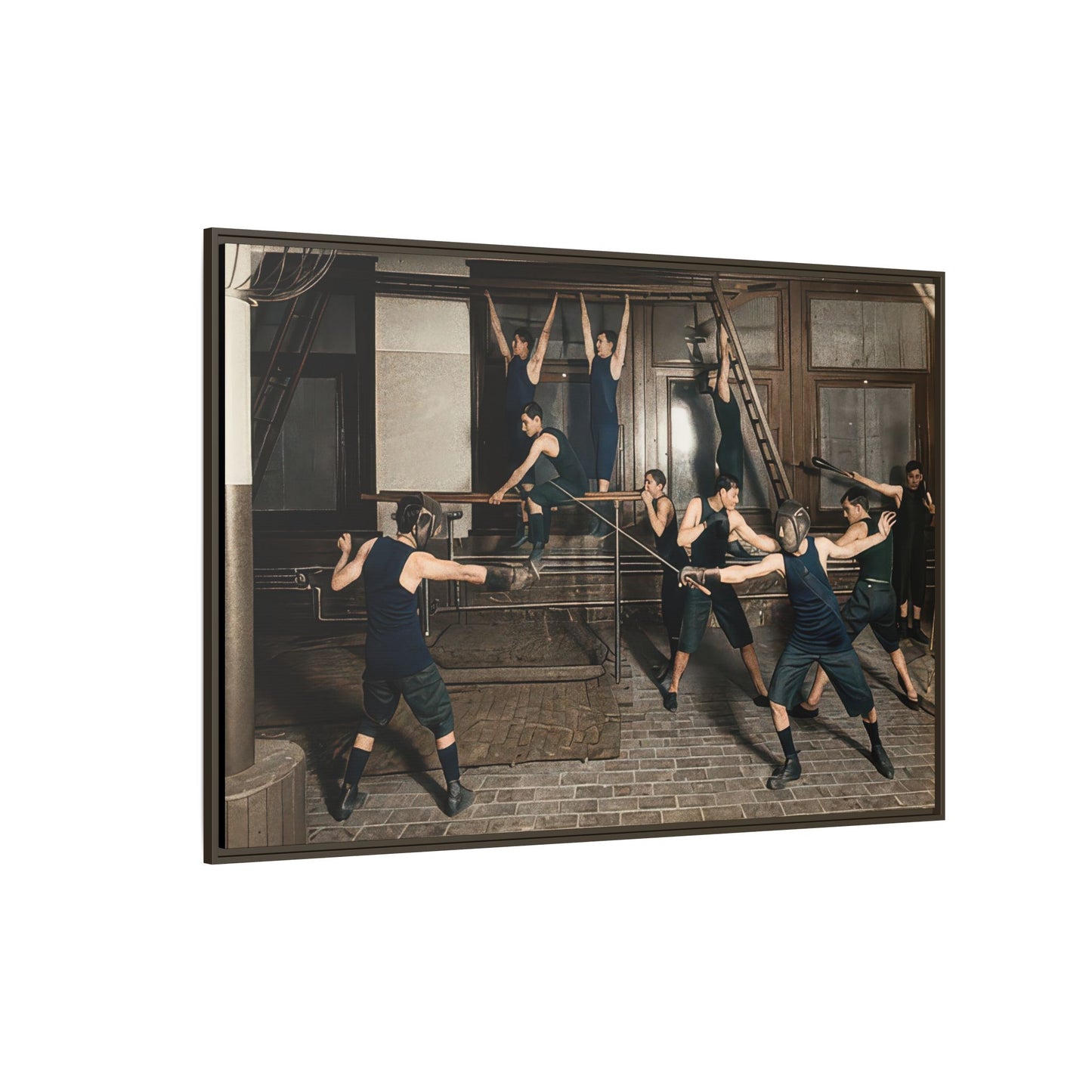 athlétisme 038 | Framed Vintage Photo - Matte Canvas