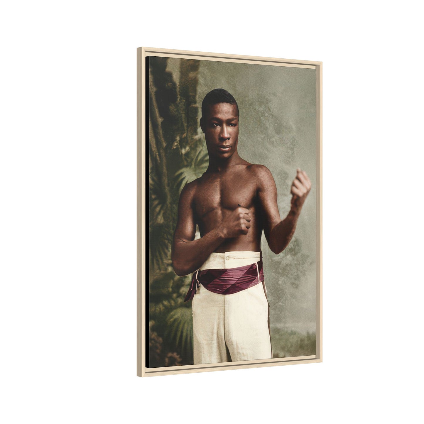 athlétisme 030 | Framed Vintage Photo - Matte Canvas
