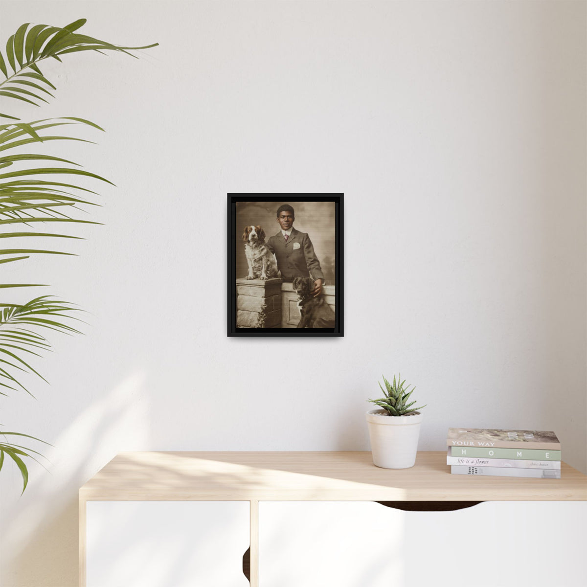 celibataire 009 | Framed Vintage Photo - Matte Canvas