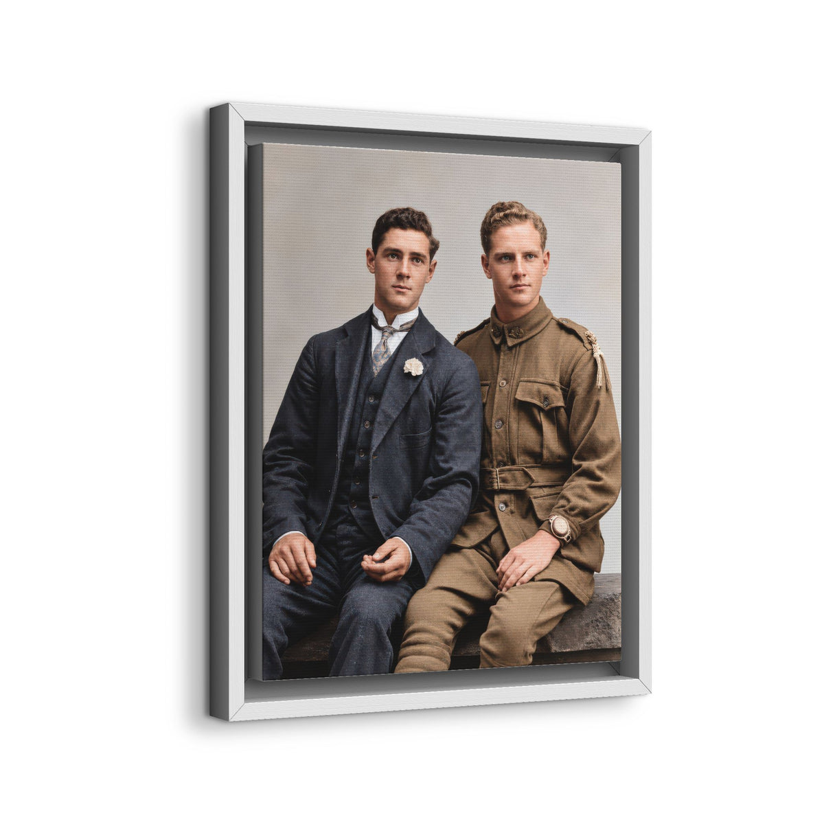 paire 169 | Framed Vintage Photo - Matte Canvas