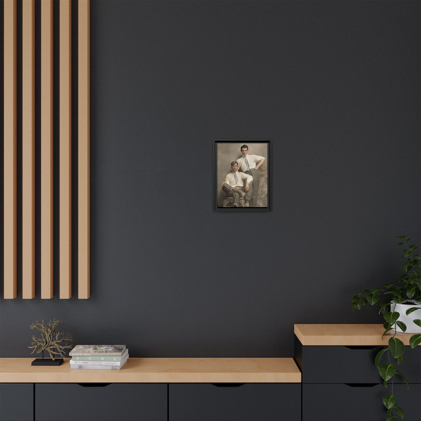 paire 101 | Framed Vintage Photo - Matte Canvas
