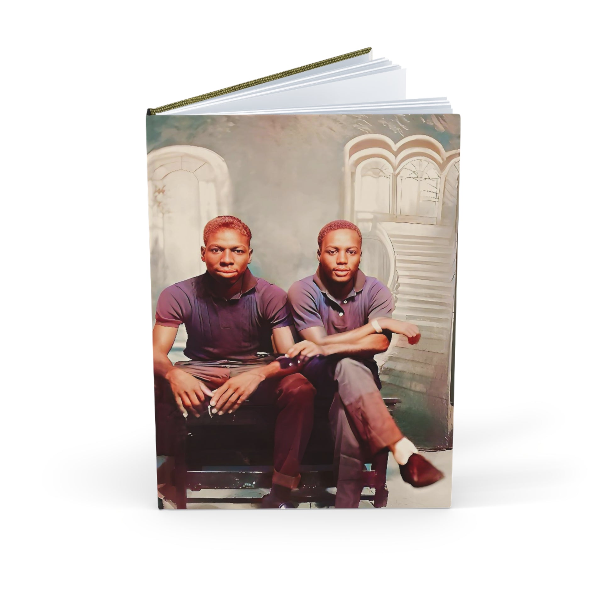 paire 044 | Hardcover Journal Gay Vintage Black Afro-American Theater Queer LGBTQ Couple Husband