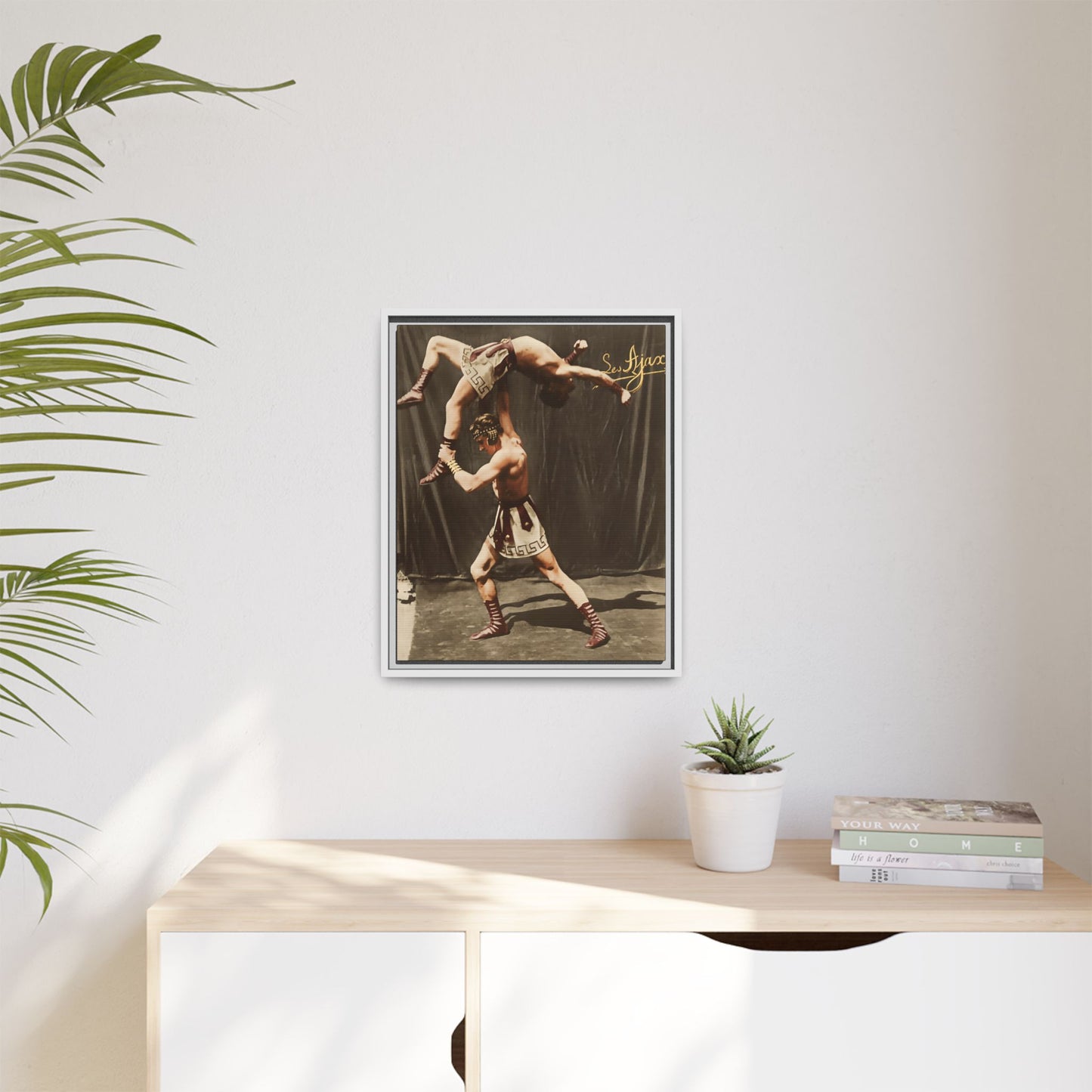 athlétisme 012 | Framed Vintage Photo - Matte Canvas