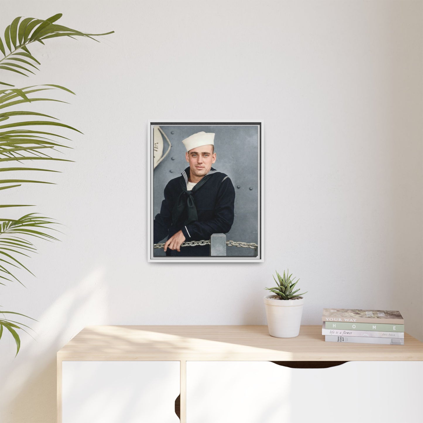 celibataire 023 | Framed Vintage Photo - Matte Canvas