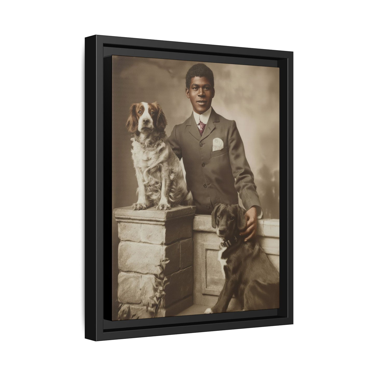 celibataire 009 | Framed Vintage Photo - Matte Canvas