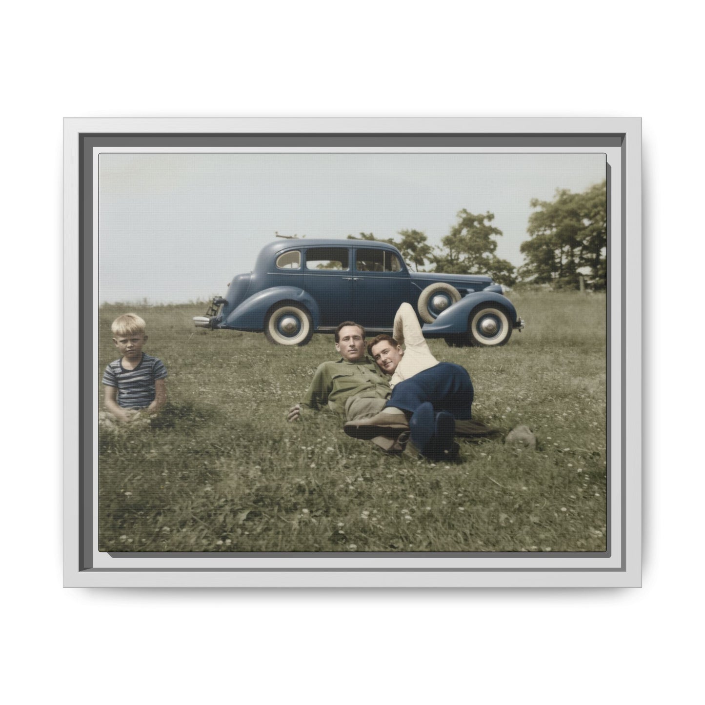 vintage photo of two gay dads