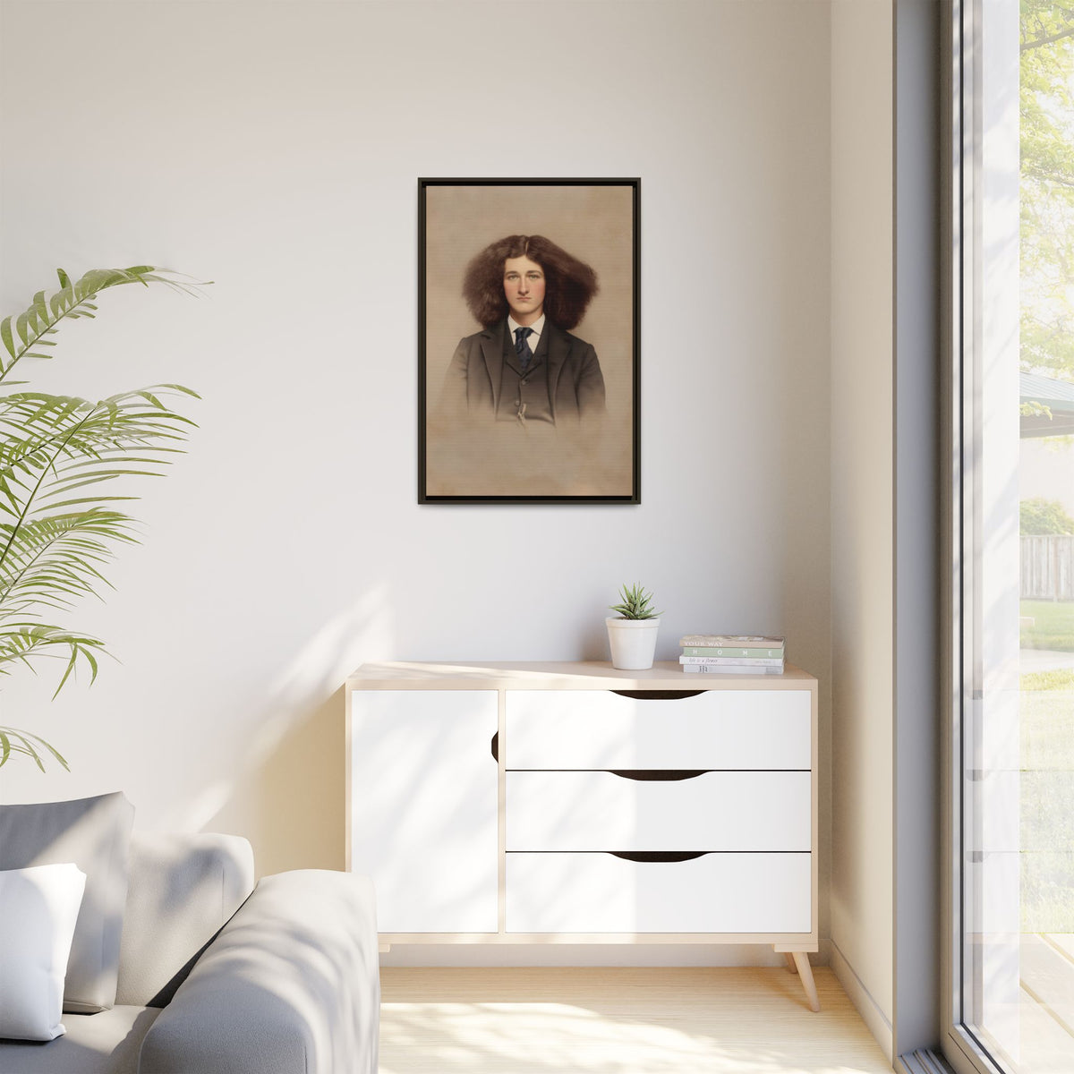 celibataire 033 | Framed Vintage Photo - Matte Canvas