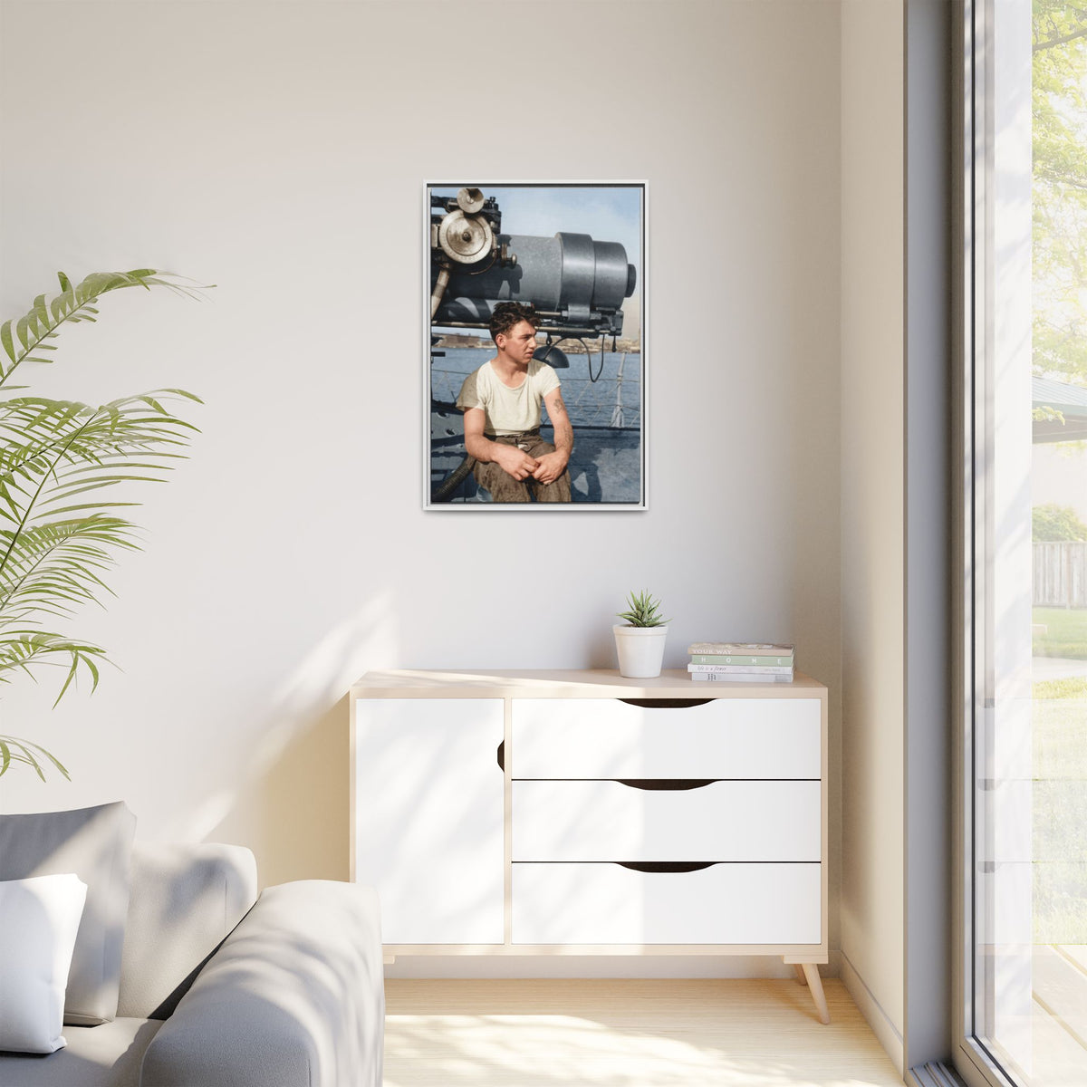 celibataire 026 | Framed Vintage Photo - Matte Canvas