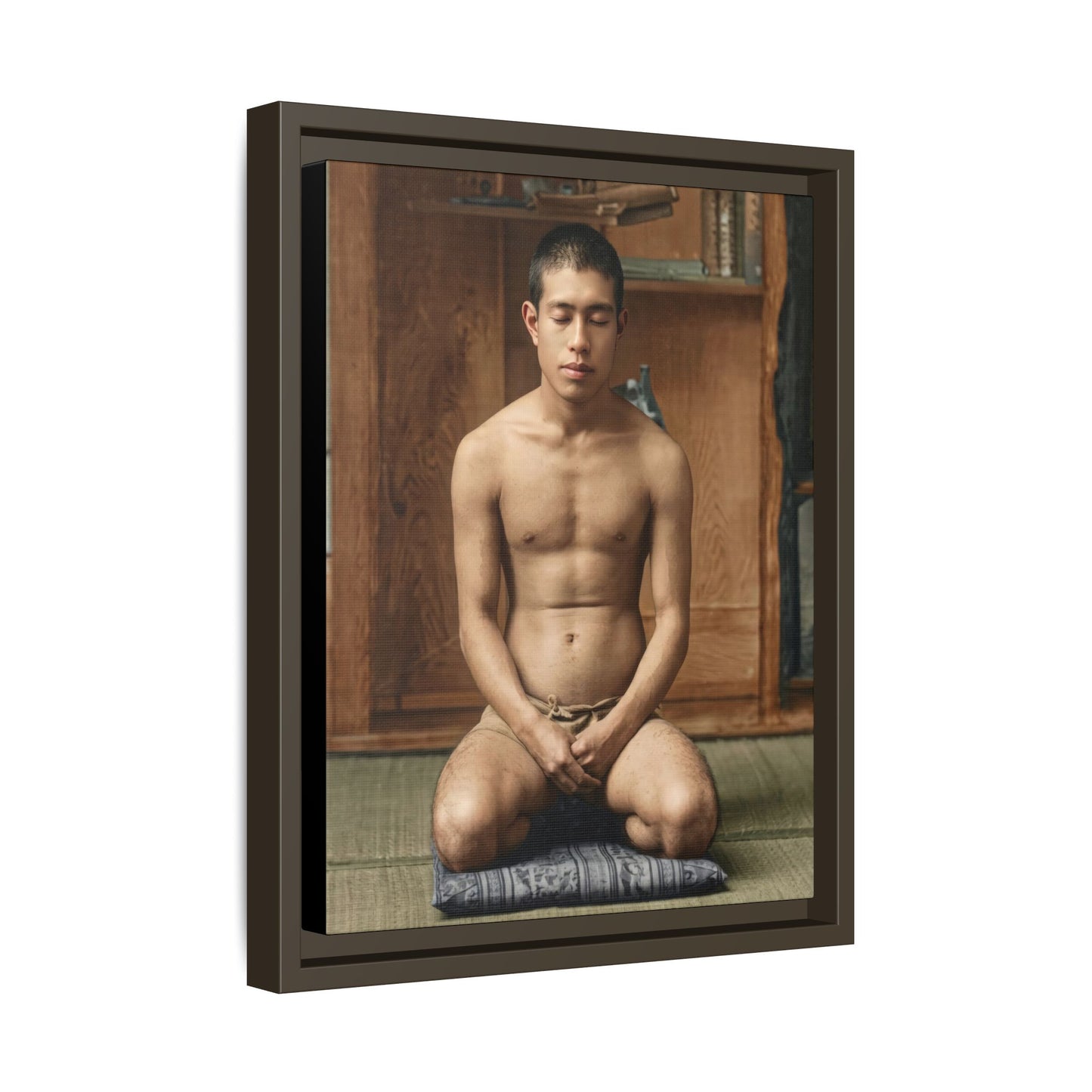 celibataire 025 | Framed Vintage Photo - Matte Canvas