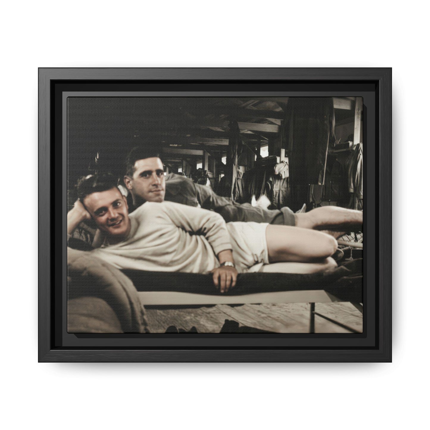 paire 060 | Framed Vintage Photo - Matte Canvas