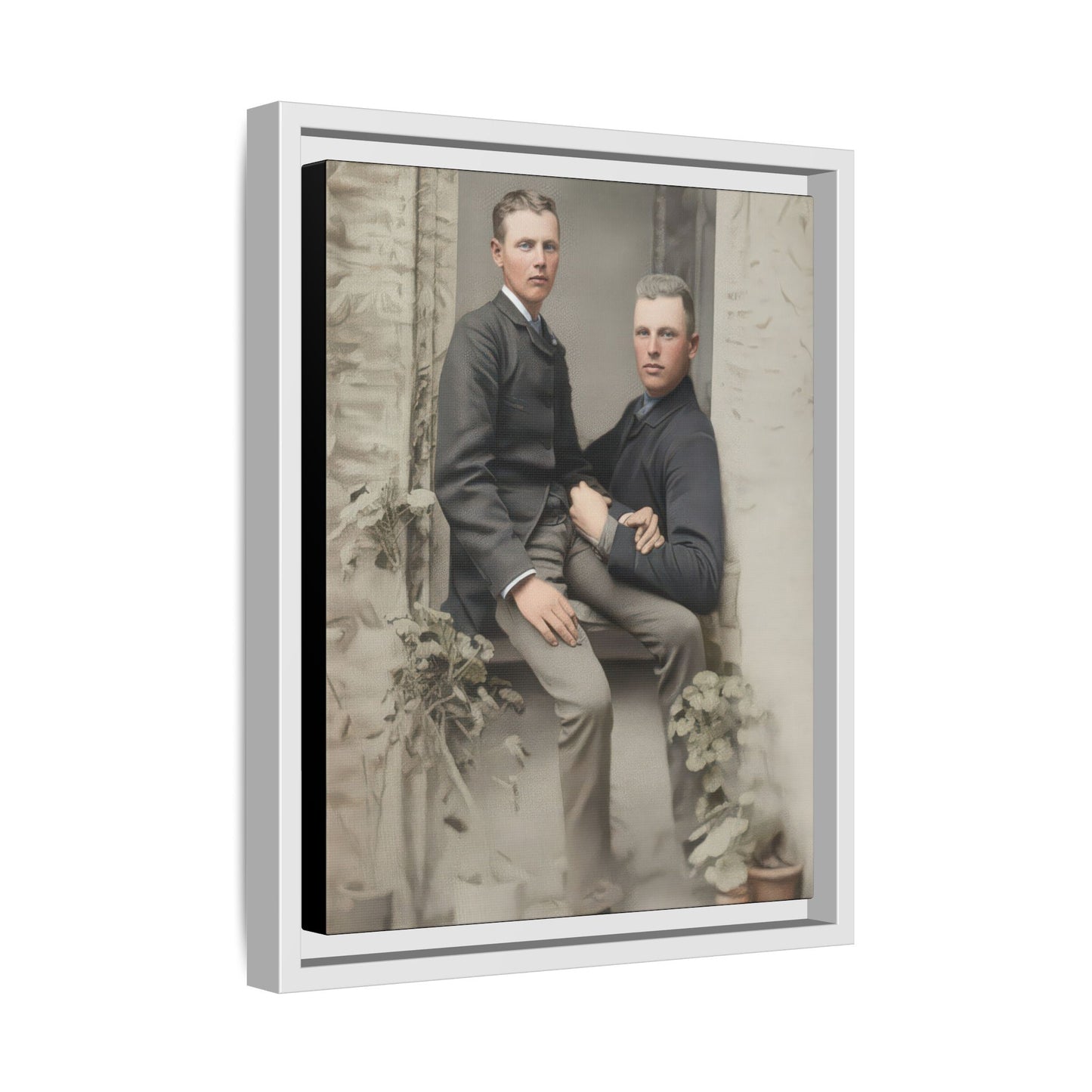 paire 123 | Framed Vintage Photo - Matte Canvas
