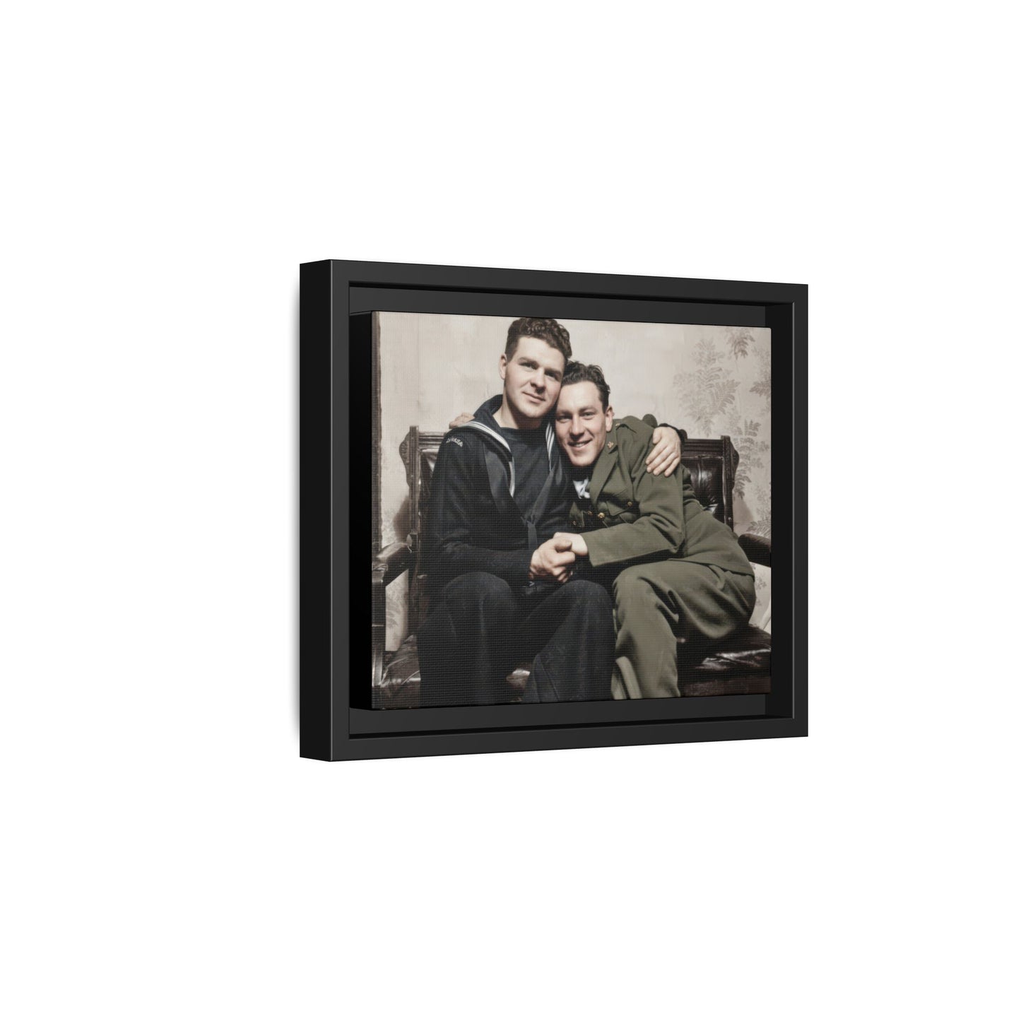 paire 087 | Framed Vintage Photo - Matte Canvas