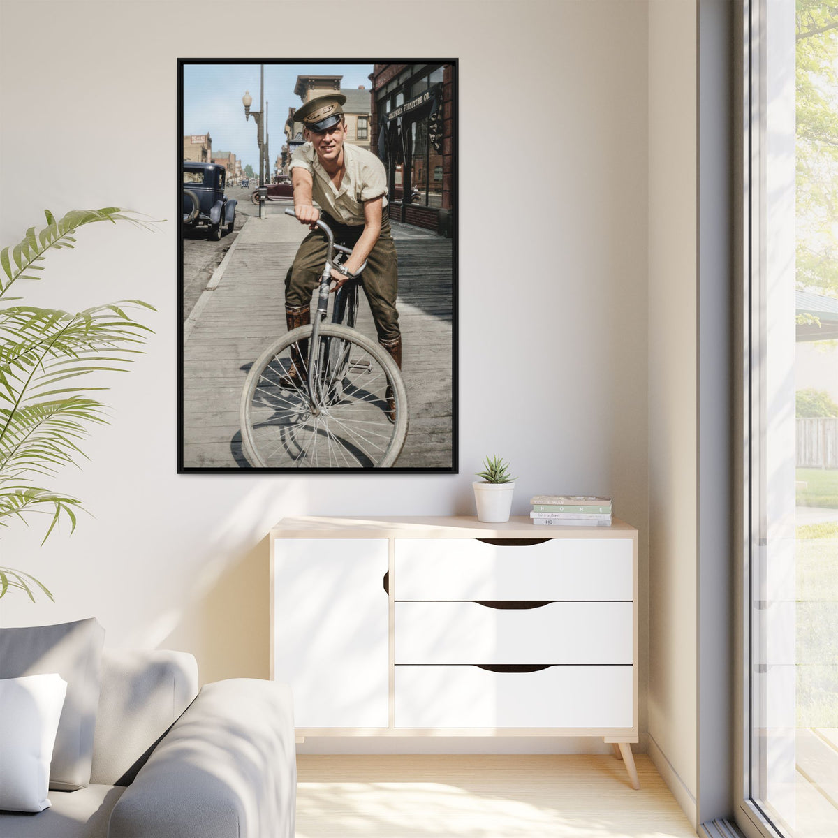 celibataire 007 | Framed Vintage Photo - Matte Canvas
