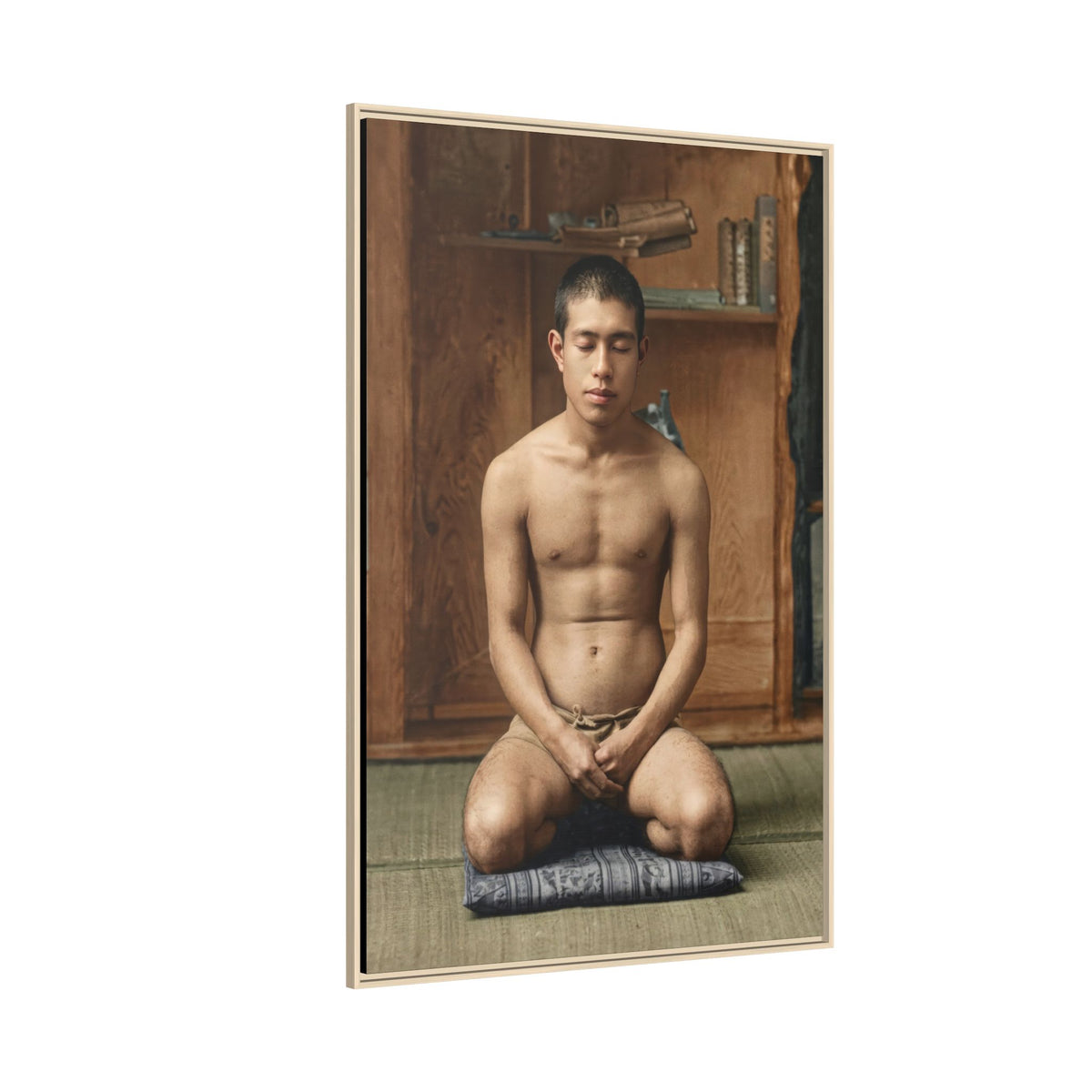 celibataire 025 | Framed Vintage Photo - Matte Canvas