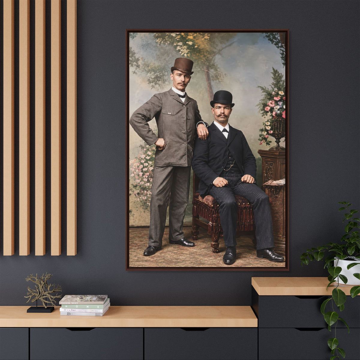 paire 068 | Framed Vintage Photo - Matte Canvas