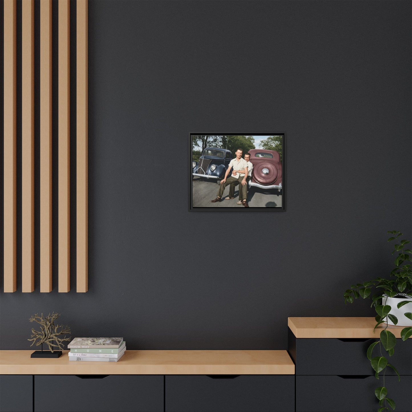 paire 145 | Framed Vintage Photo - Matte Canvas