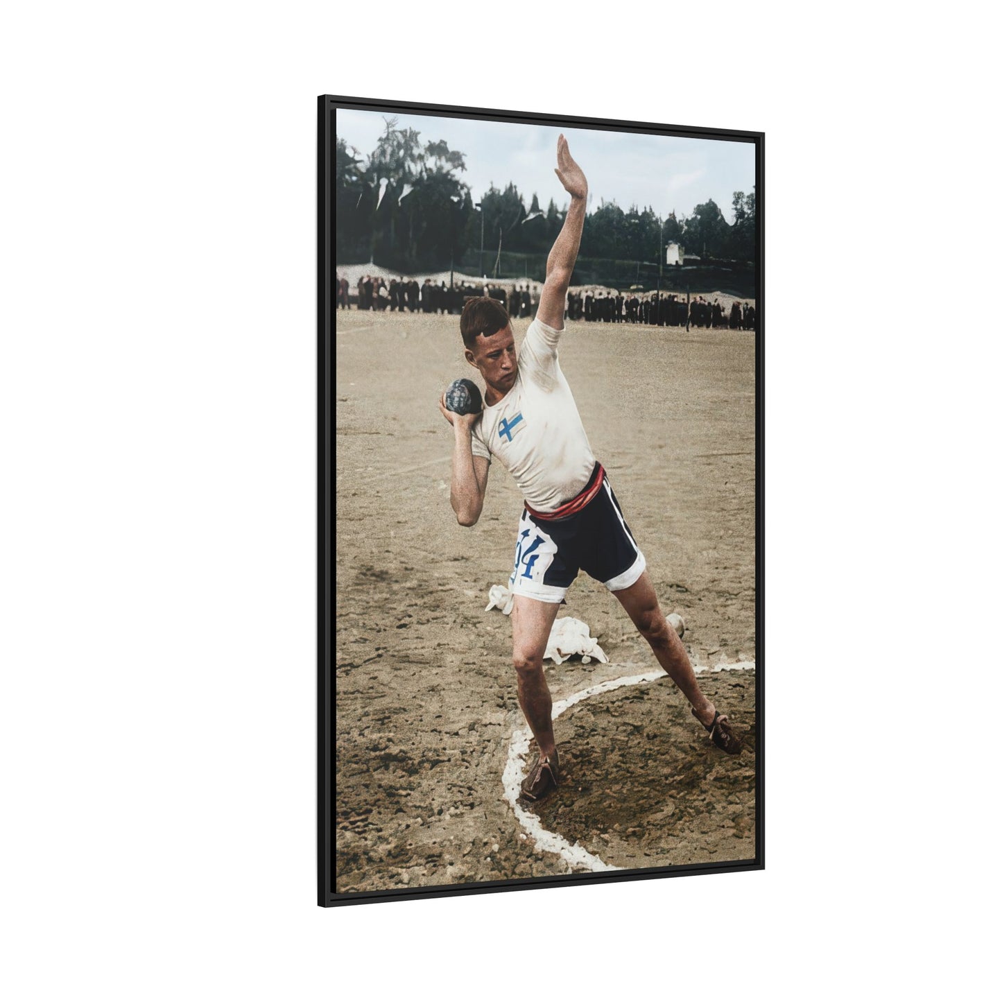 athlétisme 037 | Framed Vintage Photo - Matte Canvas