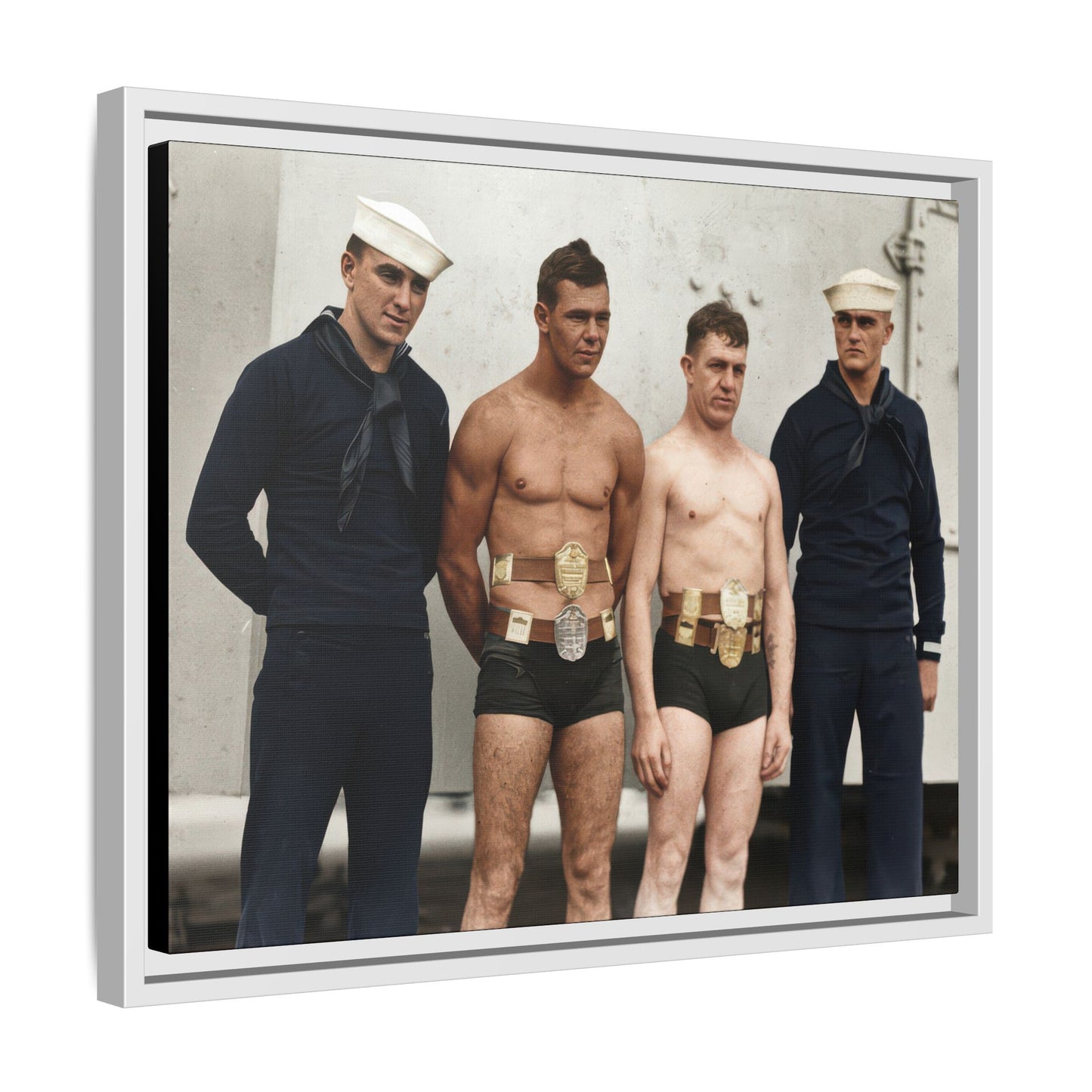 athlétisme 049 | Framed Vintage Photo - Matte Canvas