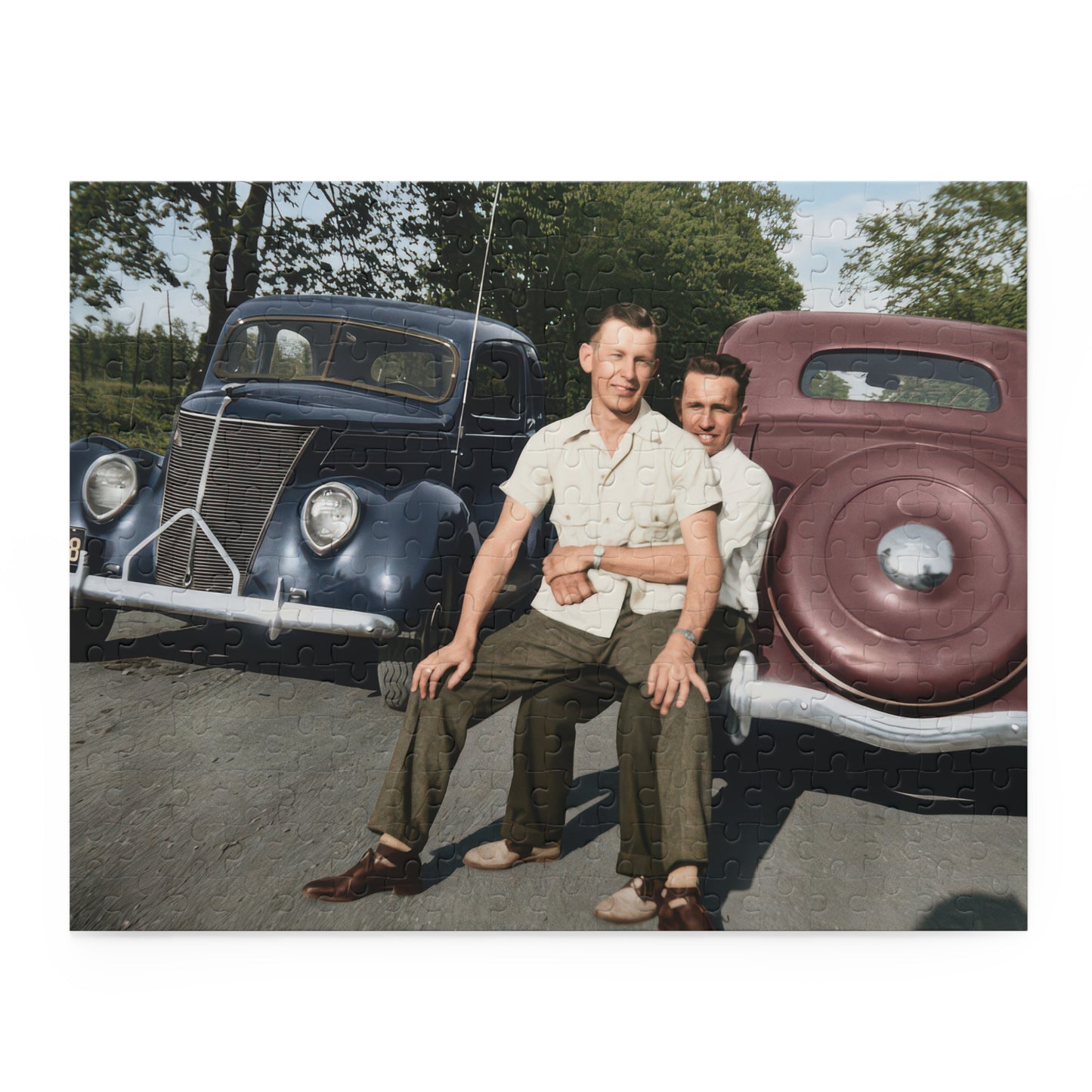 Roadside Summer Companions | Restored Historical Jigsaw Puzzle | paire 145