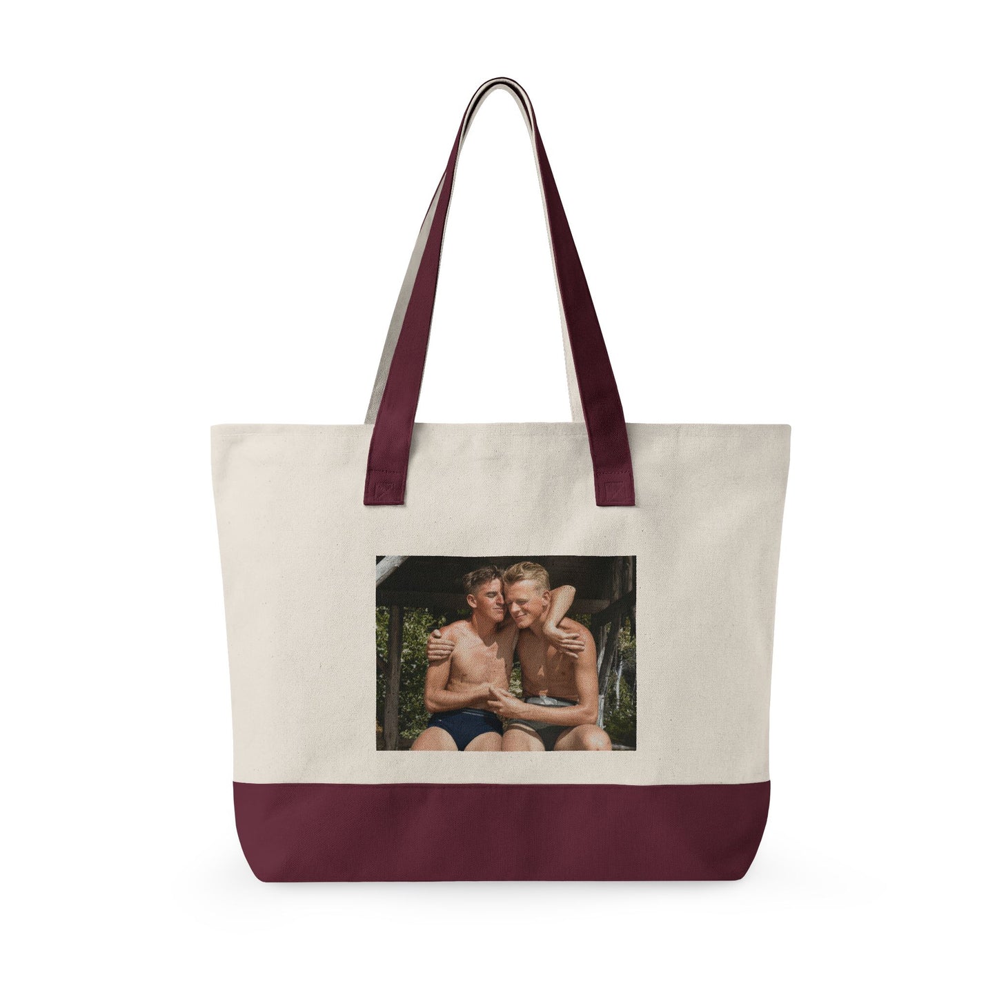 Beach Day Zippered Canvas Tote | nager 011