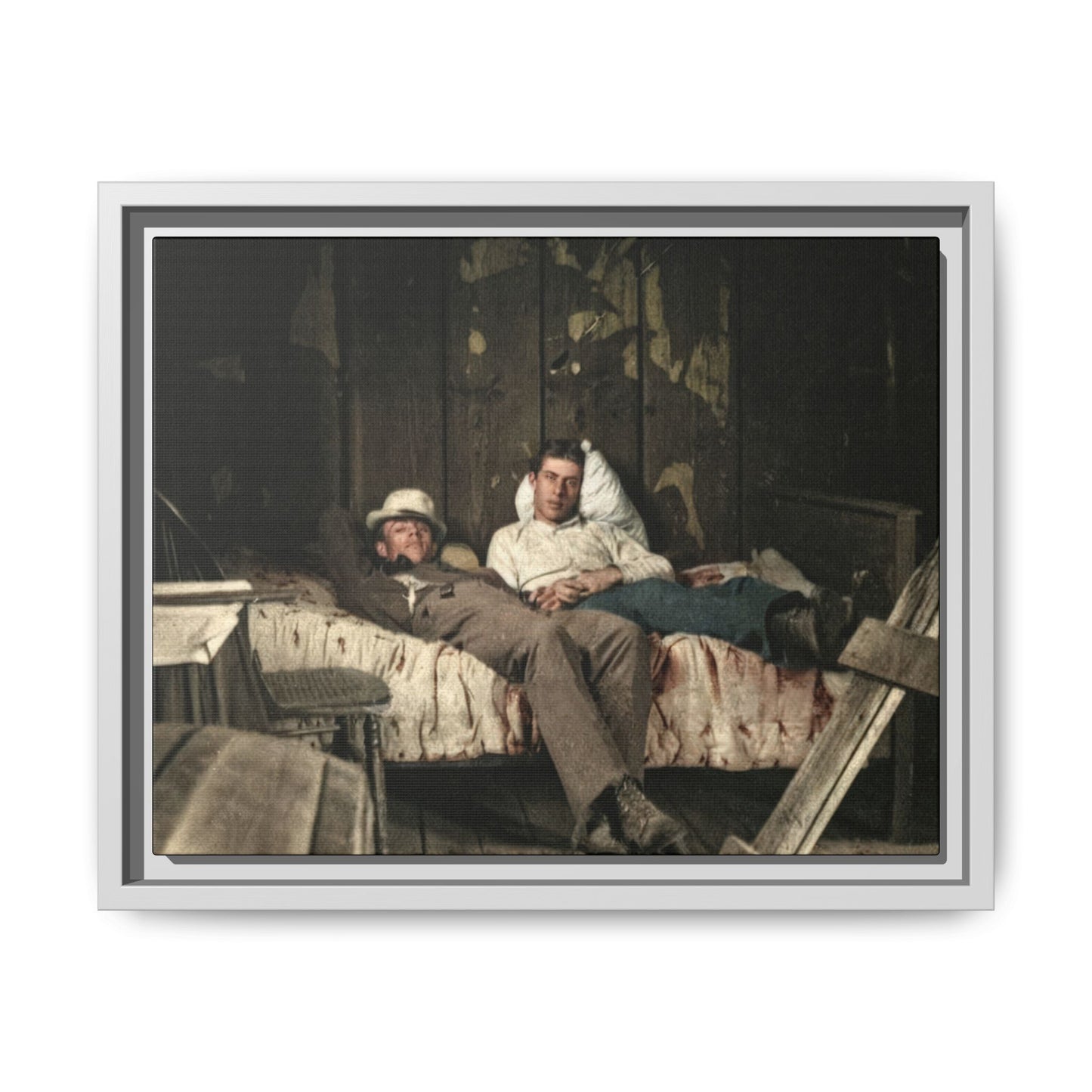 paire 023 | Framed Vintage Photo - Matte Canvas