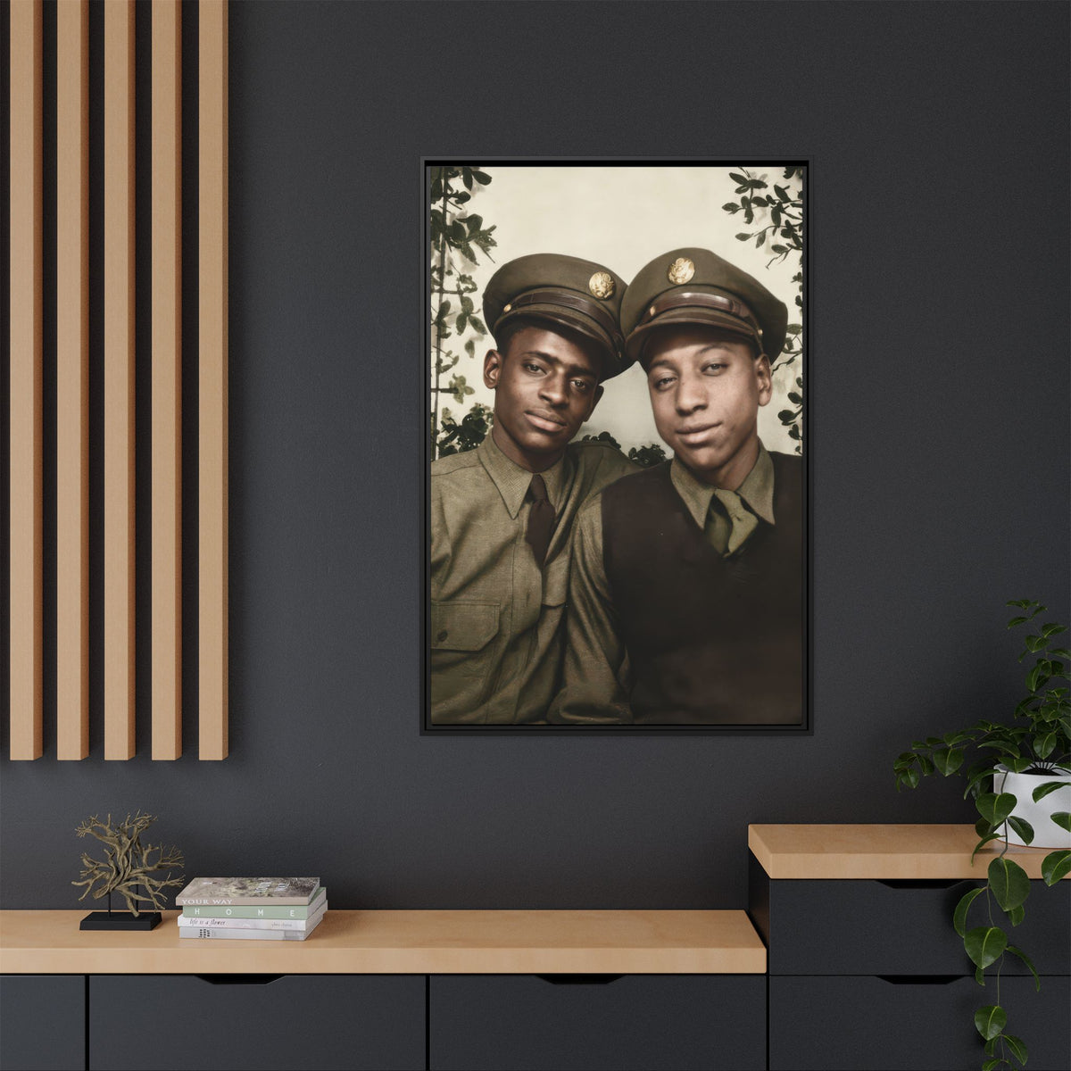 paire 152 | Framed Vintage Photo - Matte Canvas
